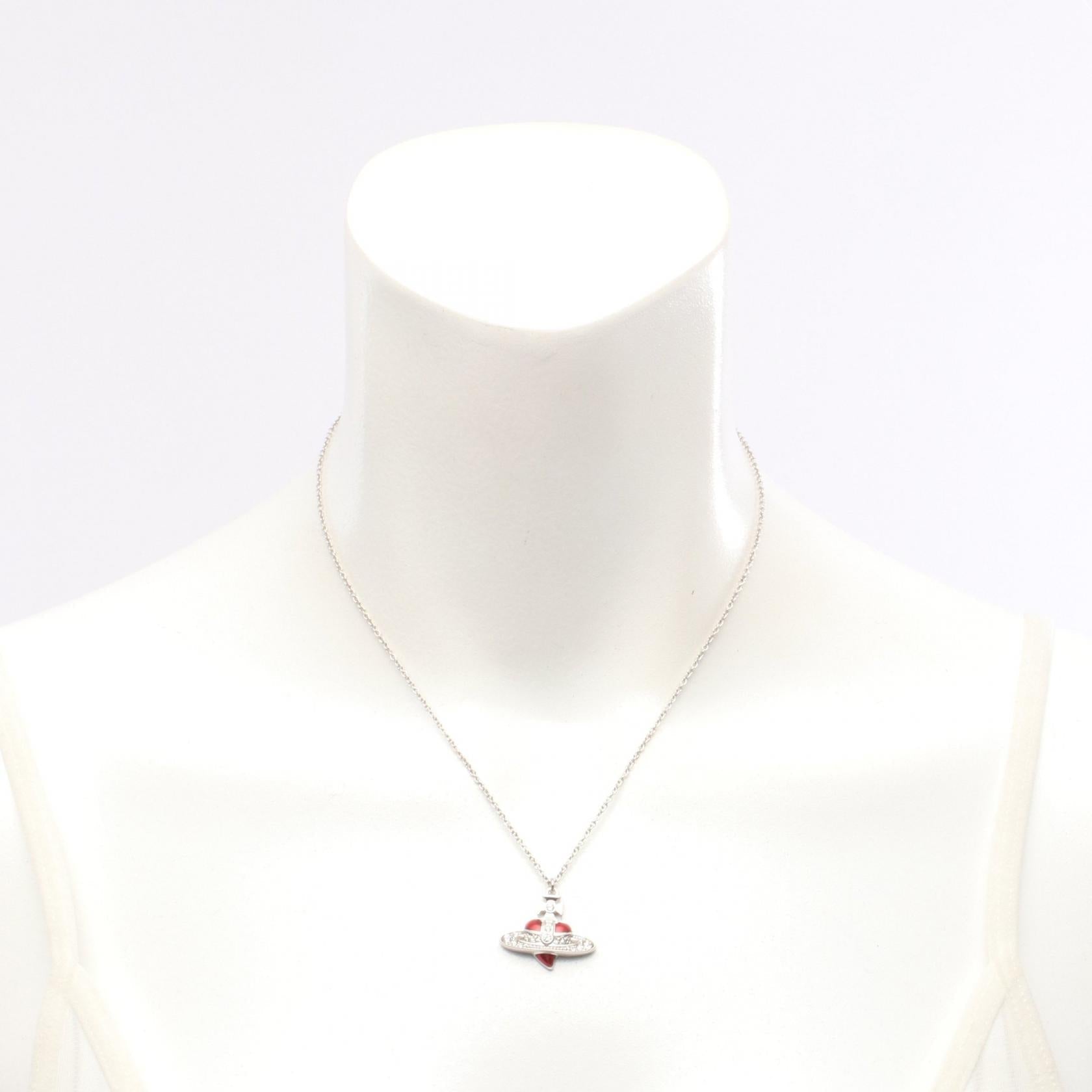 ヴィヴィアンウエストウッド DIAMANTE HEART ステンレススチール ネックレス