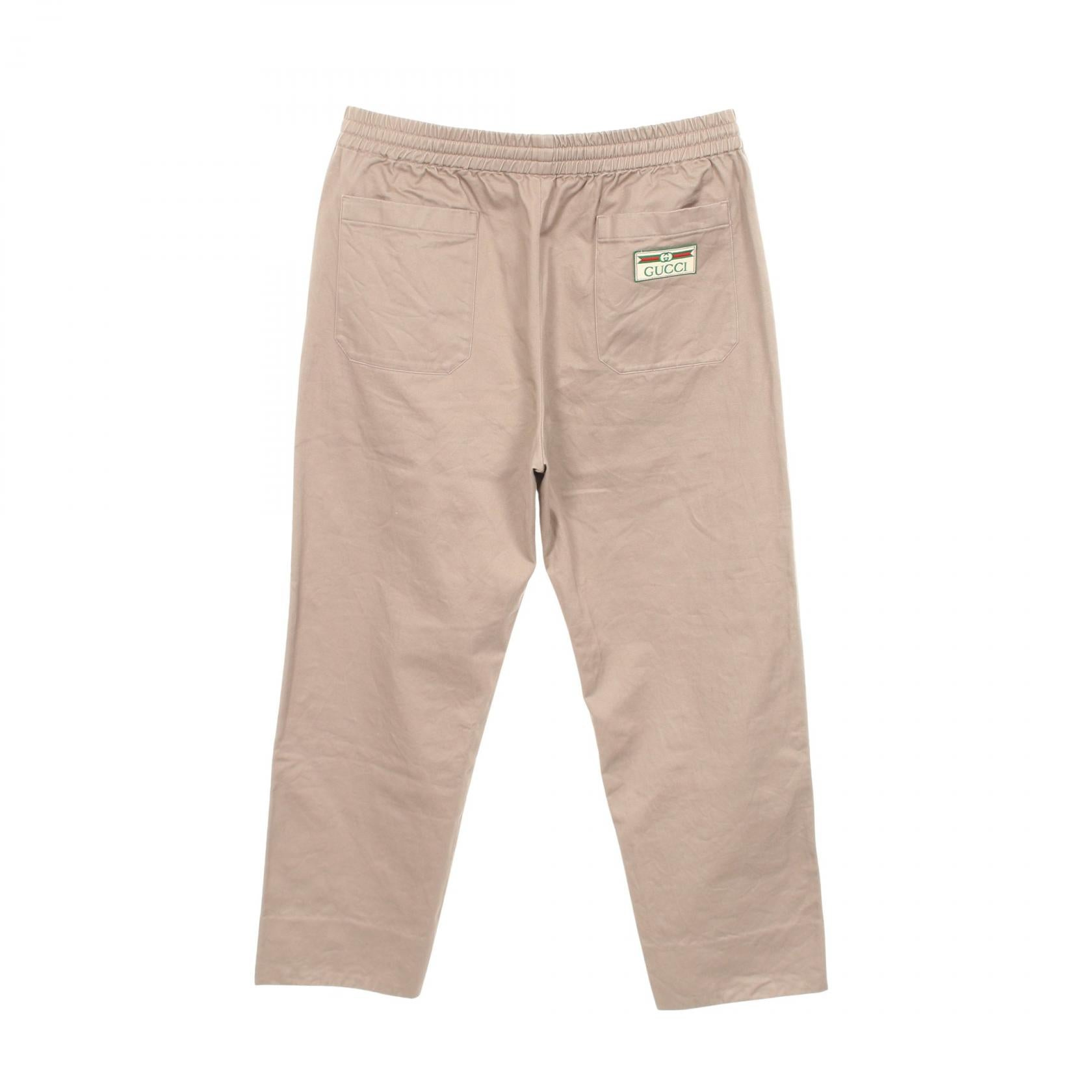 グッチ ロゴワッペン コットンパンツ