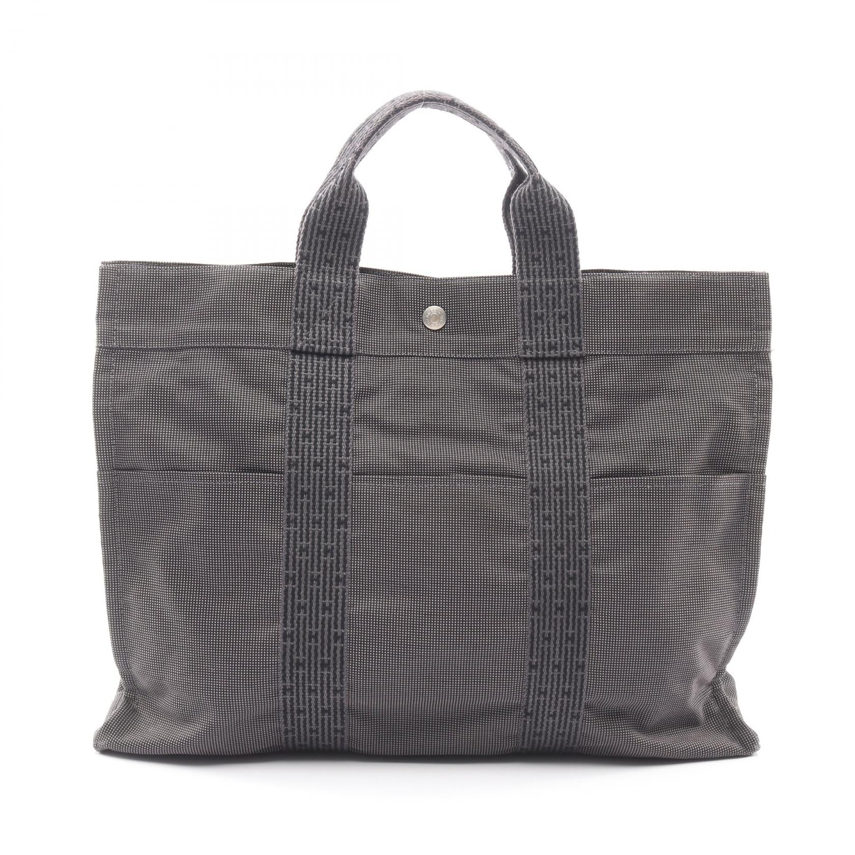 エルメス エールラインMM ナイロンキャンバス トートバッグ