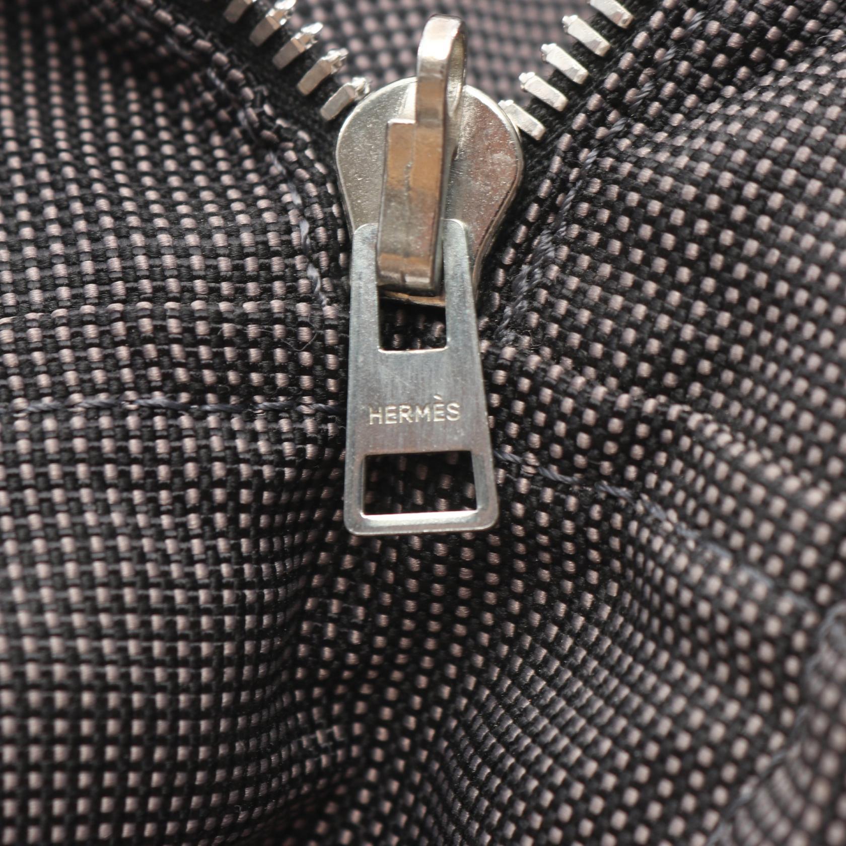 エルメス エールラインMM ナイロンキャンバス トートバッグ