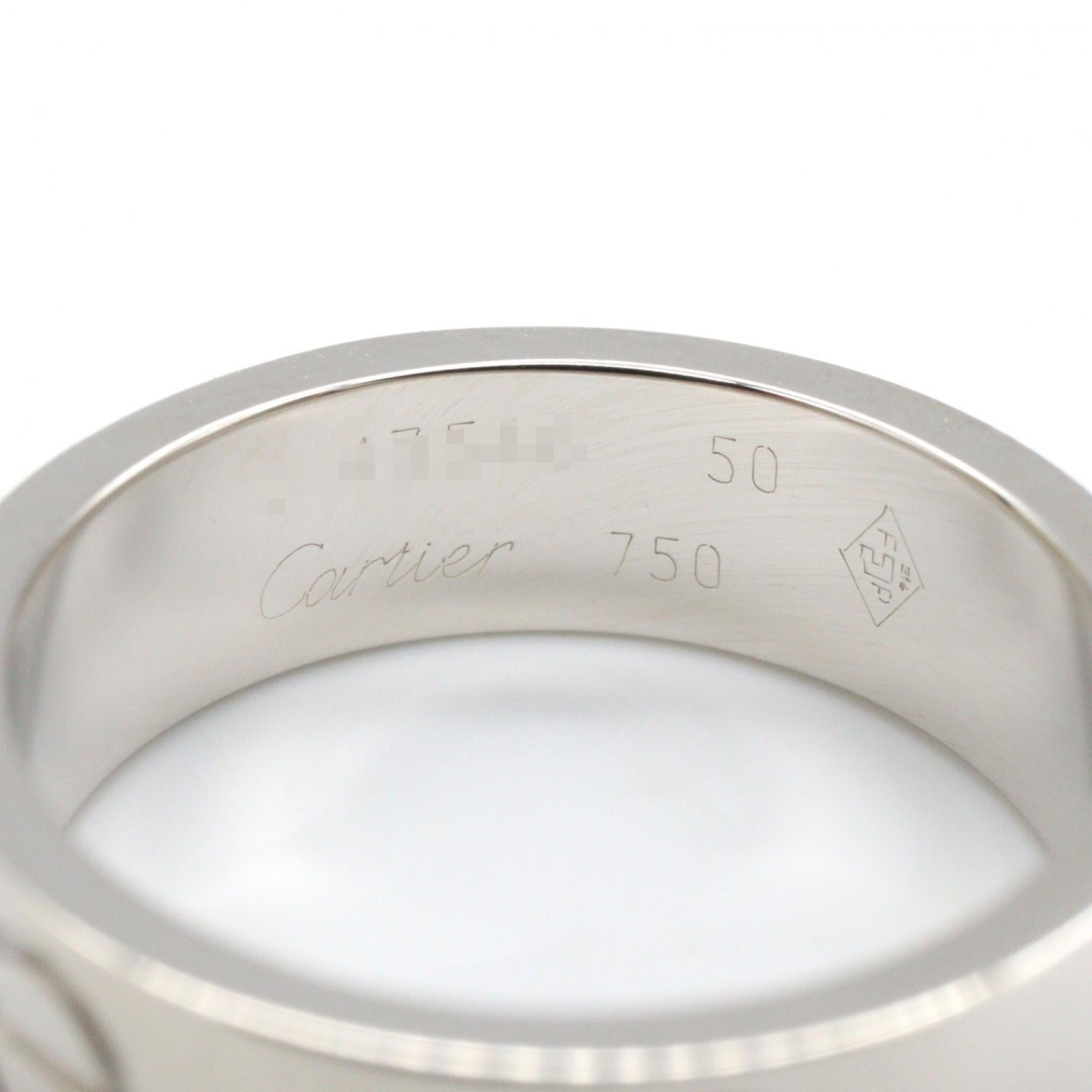 カルティエ ラブ Au750ホワイトゴールド リング 9号