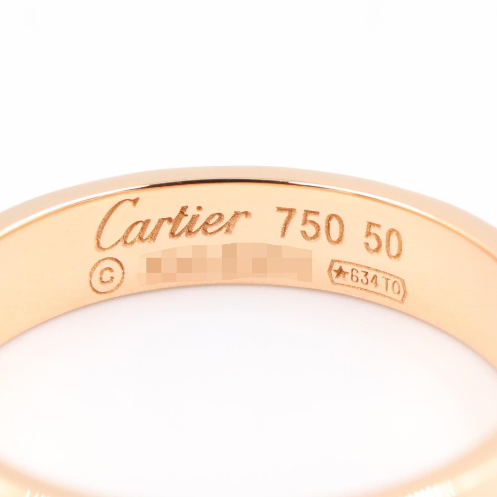 カルティエ ミニラブ Au750 リング 50号