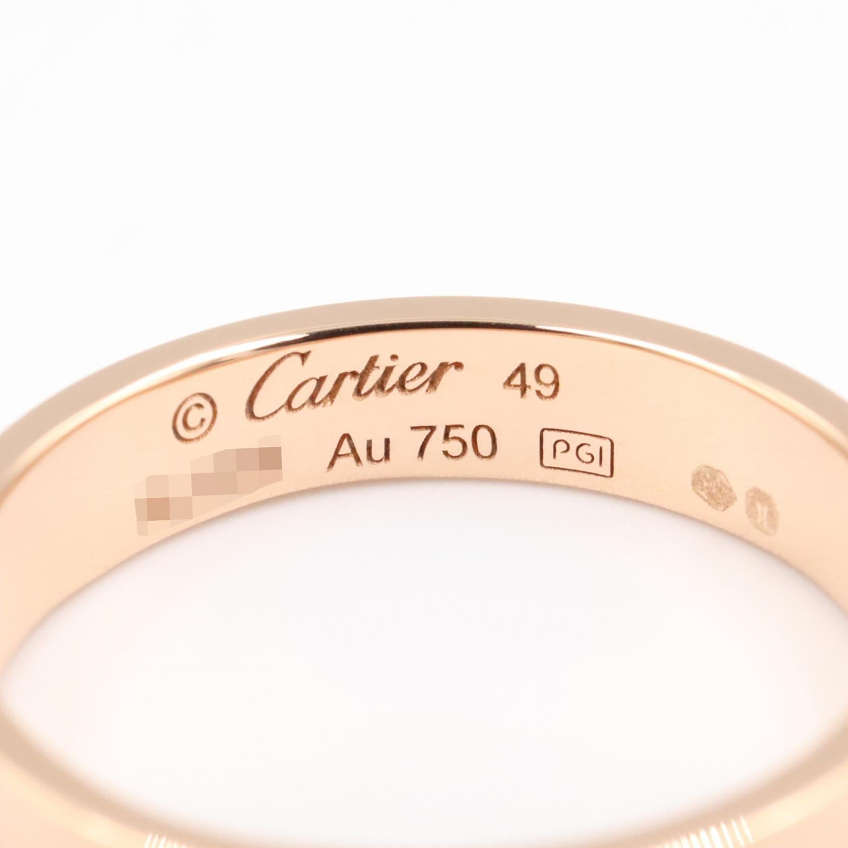 カルティエ ミニラブ Au750 リング 49号