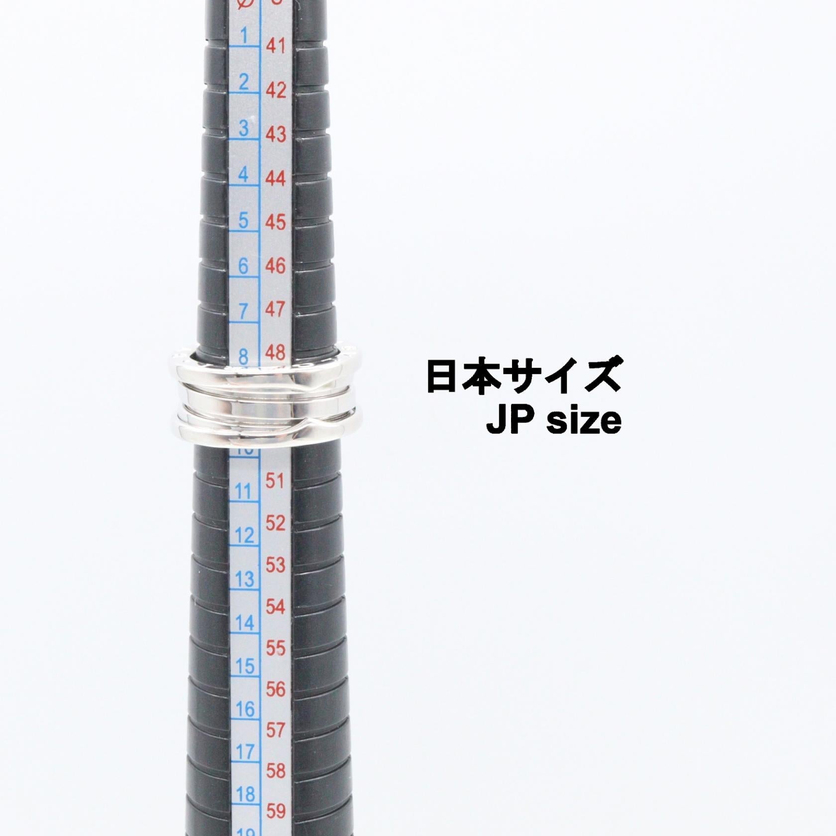 ブルガリ ビーゼロワン K18ホワイトゴールド 3バンドリング 50号