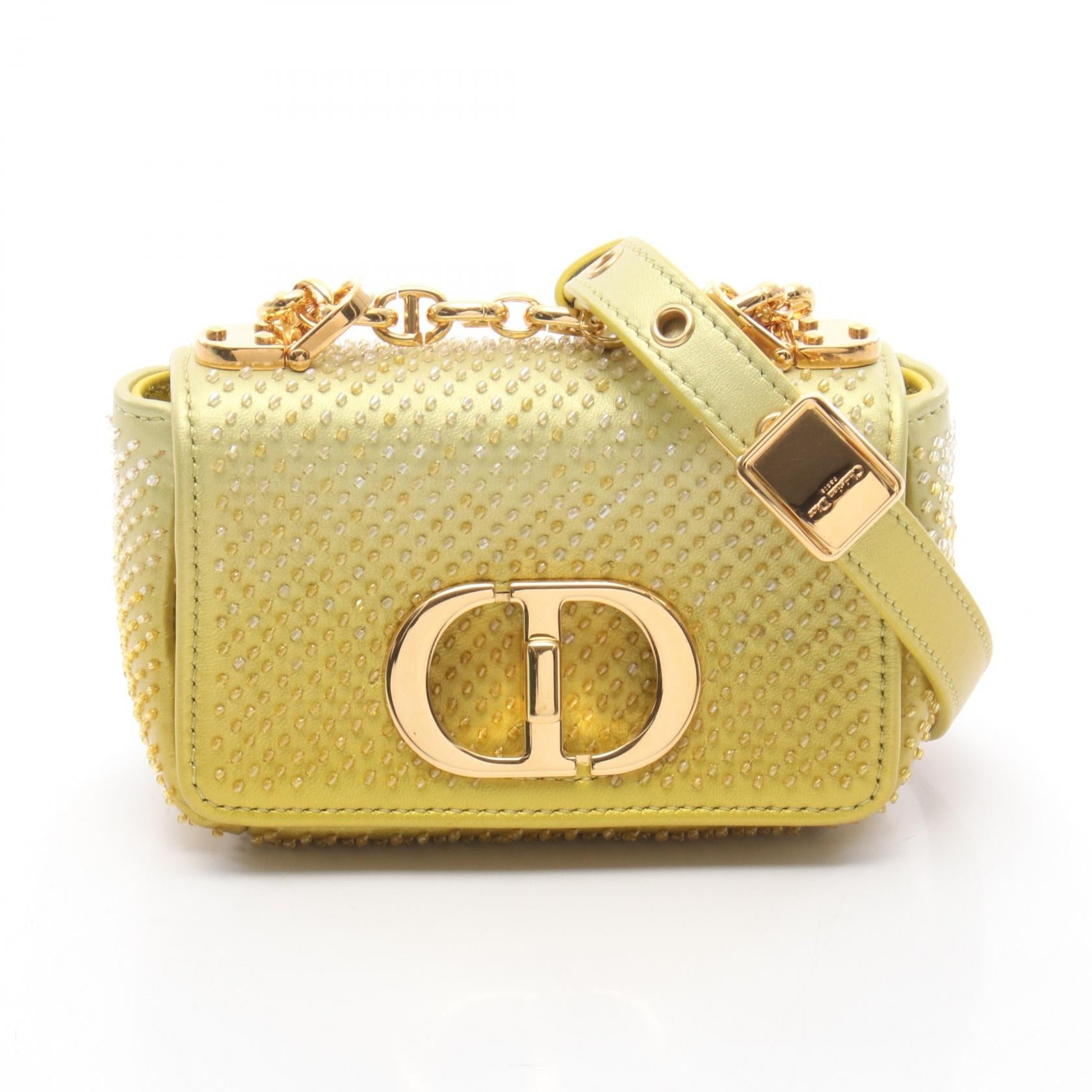 ディオール CARO MICRO レザーショルダーバッグ