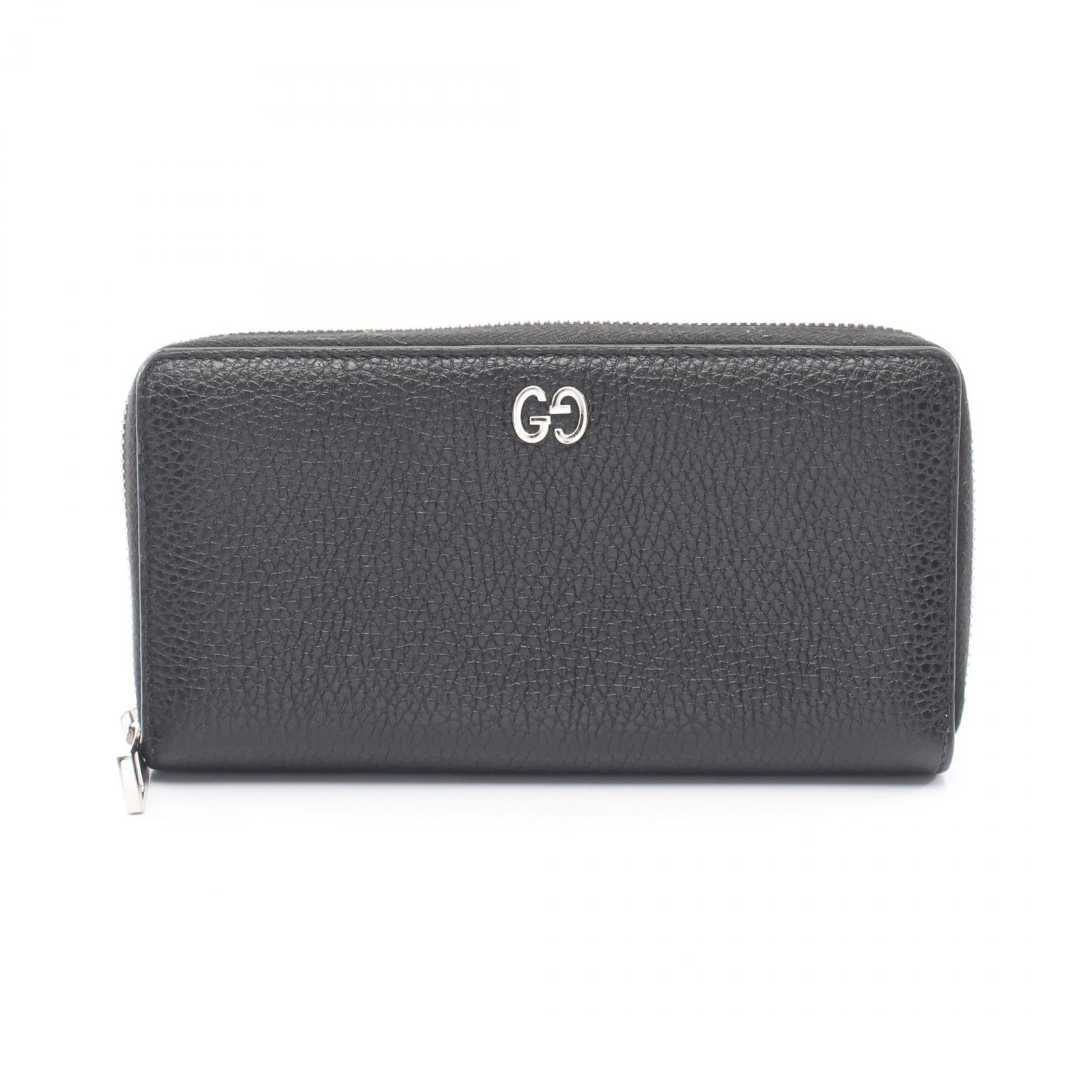 グッチ GGメタル レザー長財布