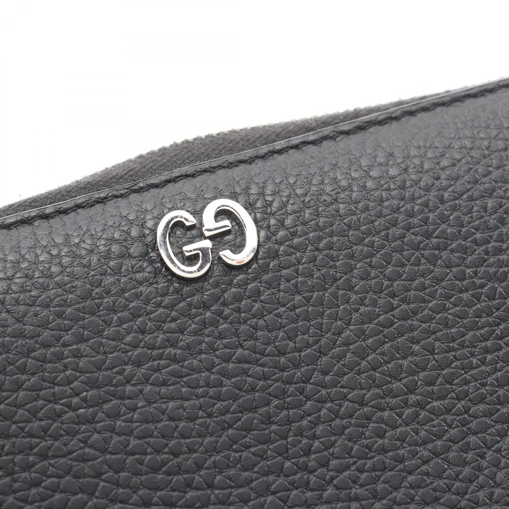 グッチ GGメタル レザー長財布