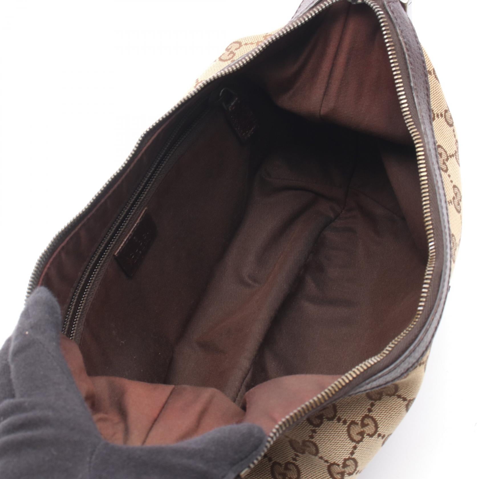 グッチ GGキャンバス レザー ショルダーバッグ