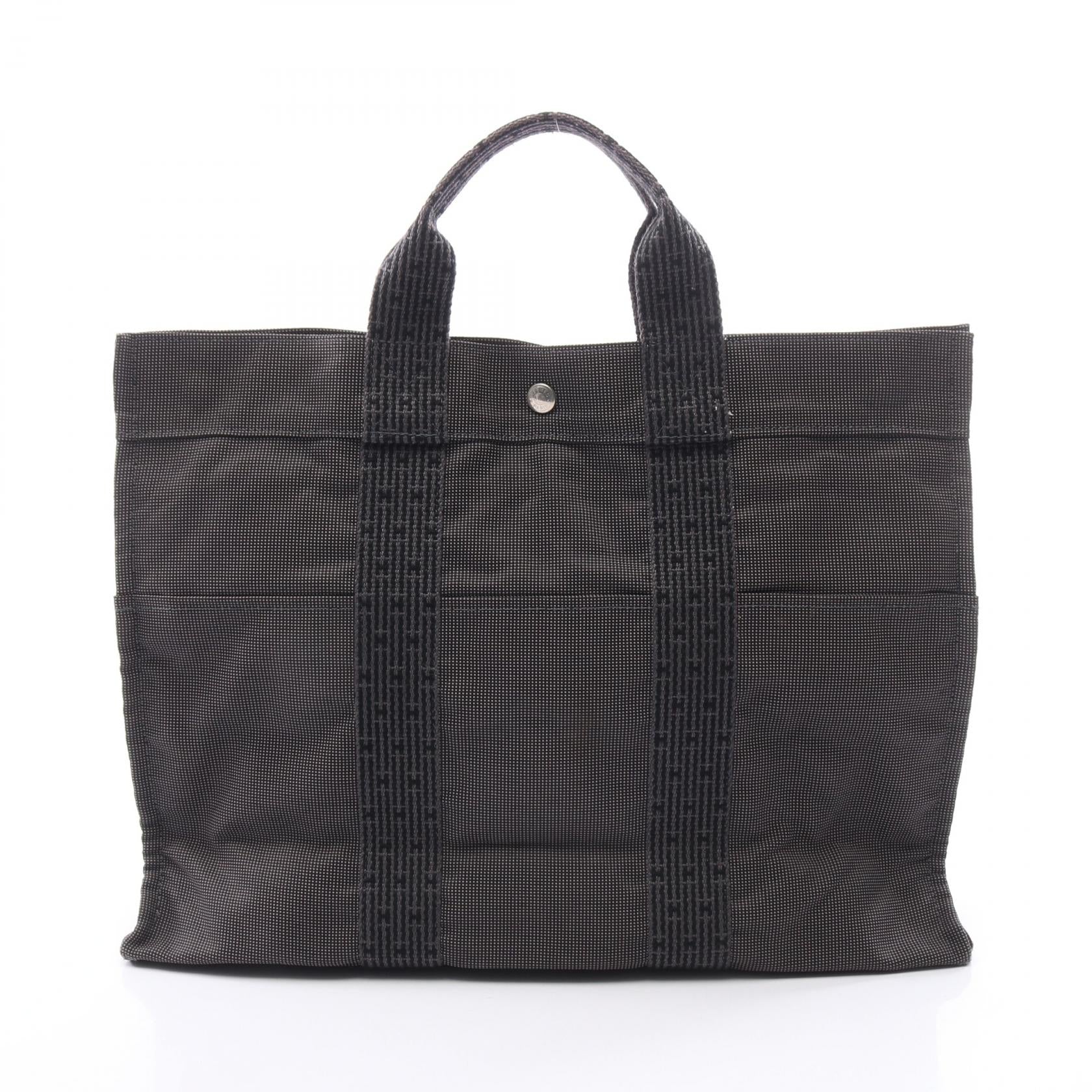 エルメス エールラインMM ナイロンキャンバス トートバッグ