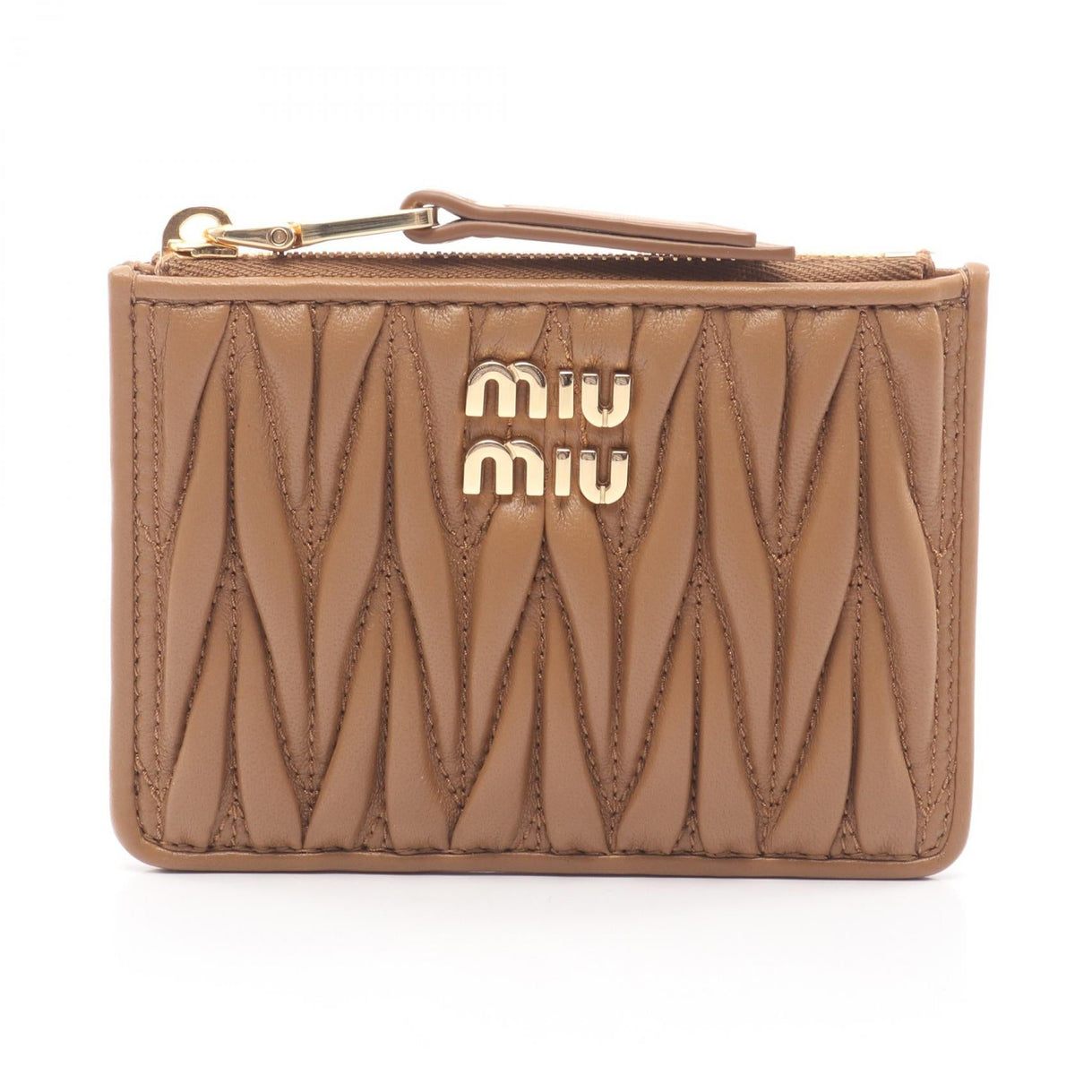 ミュウミュウ MATELASSE MIU レザーカードケース