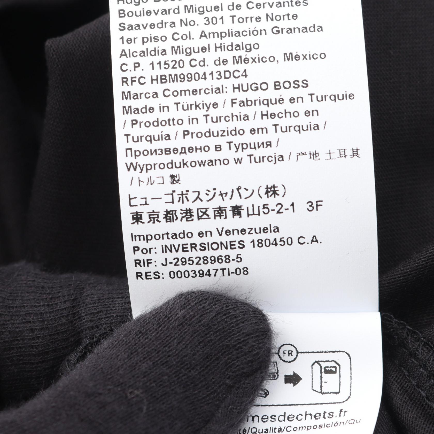ボス コットン半袖Tシャツ