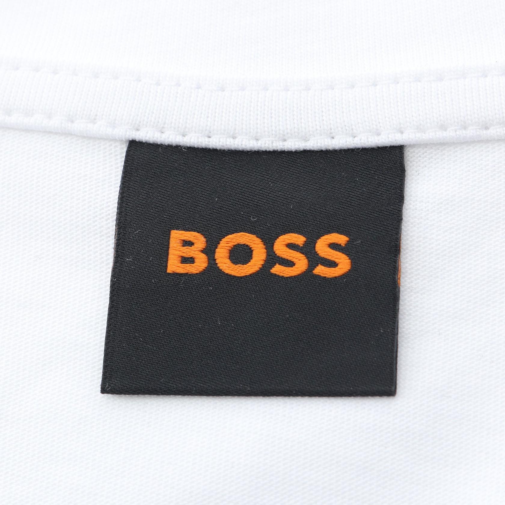 ボス ロゴ コットン 半袖Tシャツ
