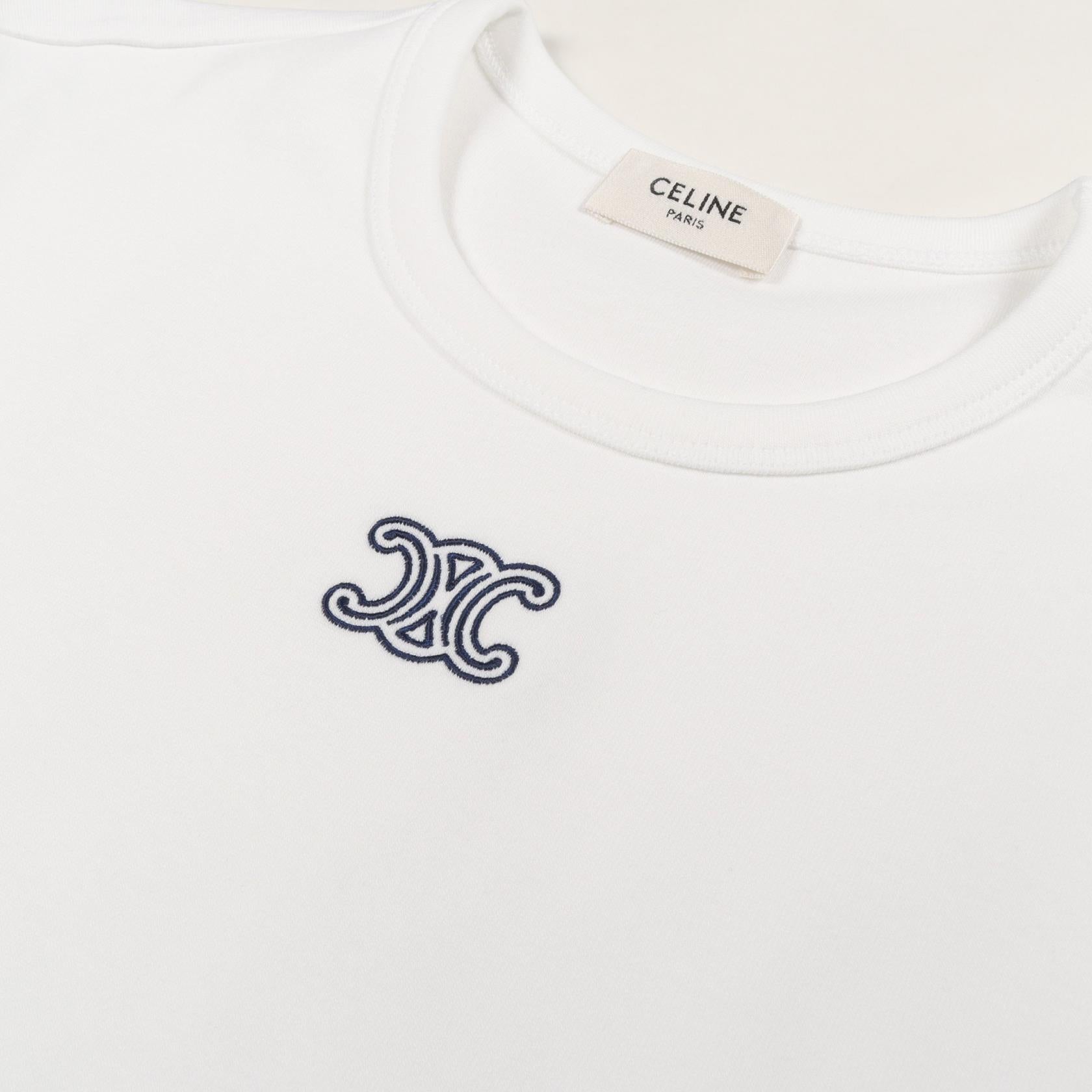 セリーヌ トリオンフ コットン 半袖Tシャツ