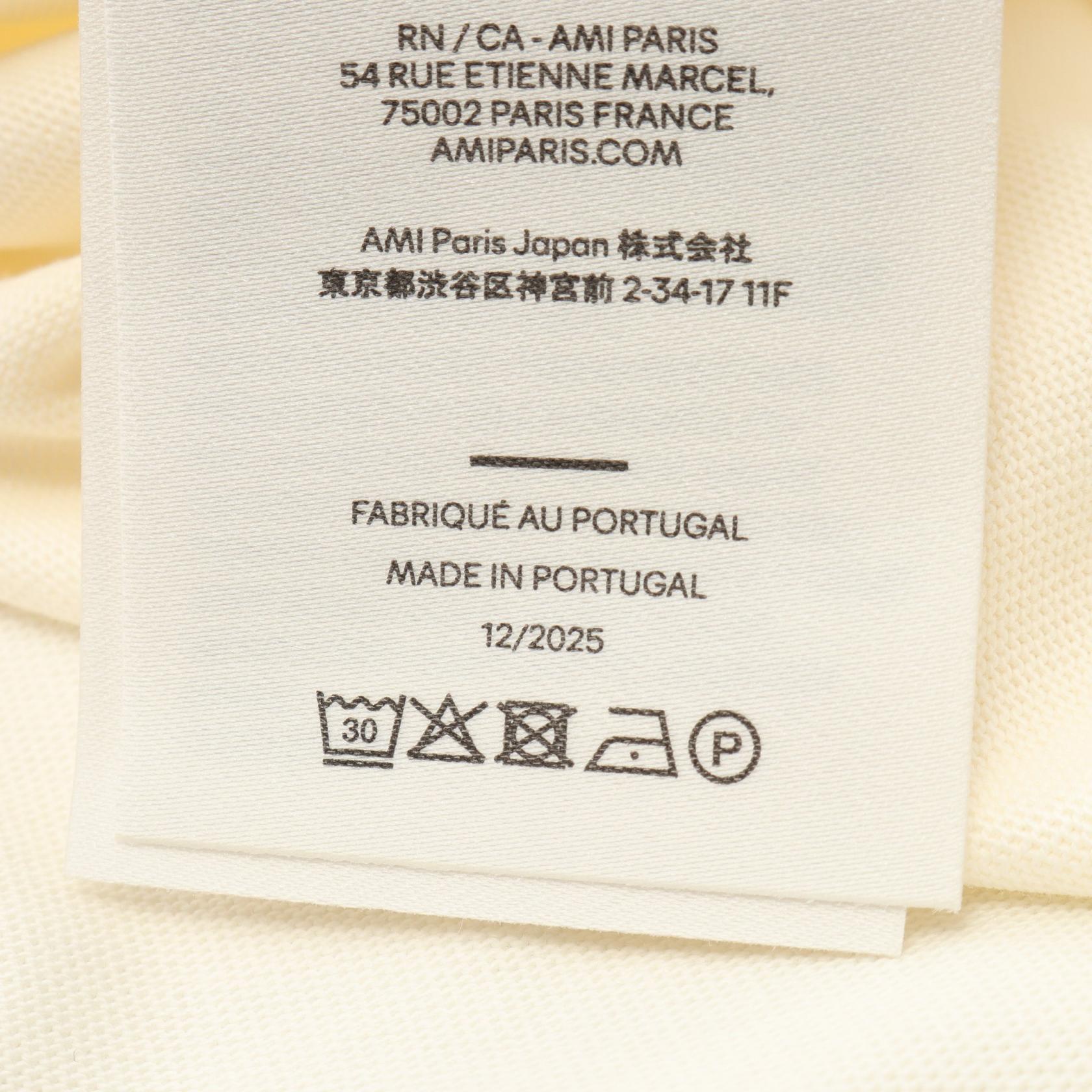 アミ コットン 半袖Tシャツ