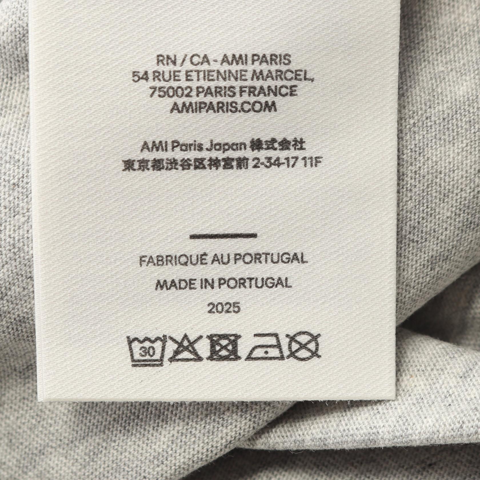 アミ コットン半袖Tシャツ