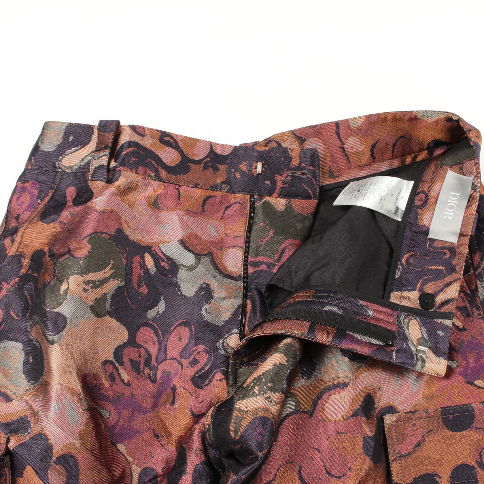 ディオール DIOR × PETER DOIG ポリエステルカーゴパンツ
