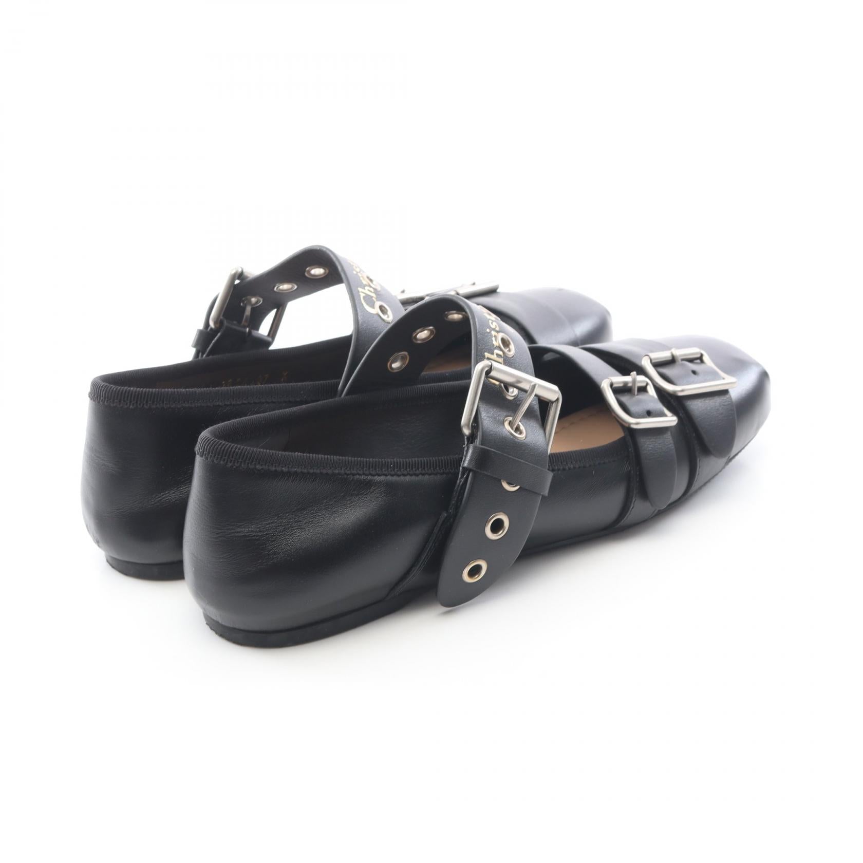 ディオール Dior Punk レザーバレリーナシューズ