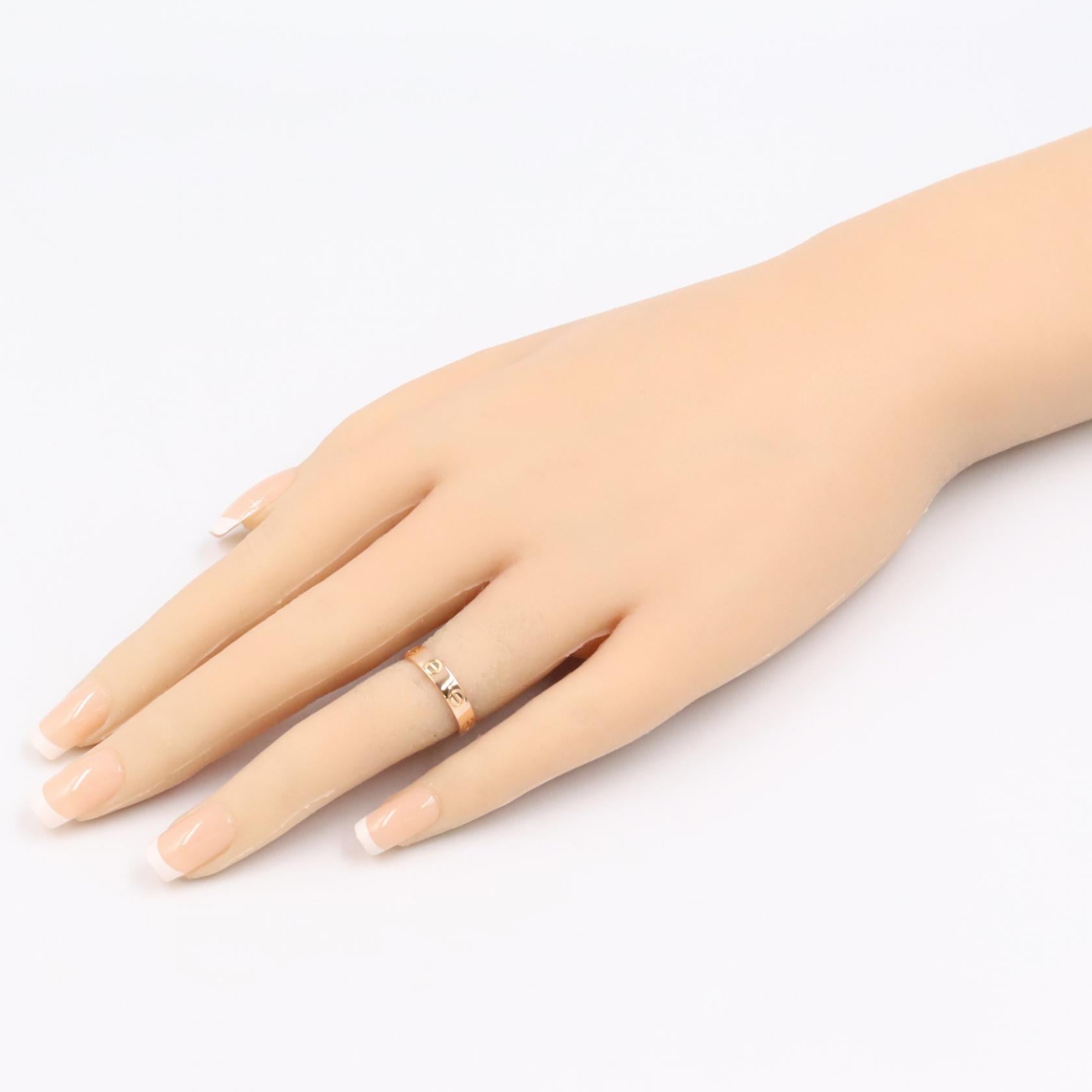 カルティエ ミニラブリング Au750 リング 7.5号