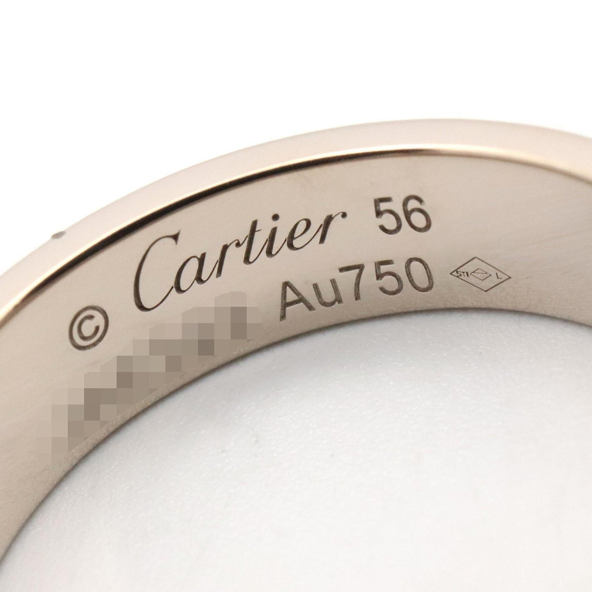 カルティエ ラブ Au750ホワイトゴールド リング 15.5号