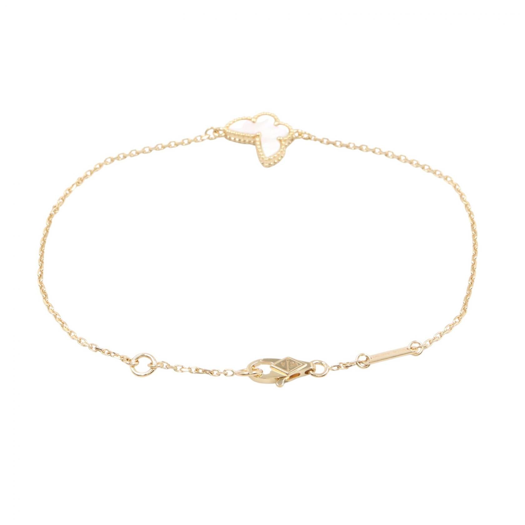 ヴァンクリーフアーペル スウィートパピヨン Au750 マザーオブパール ブレスレット