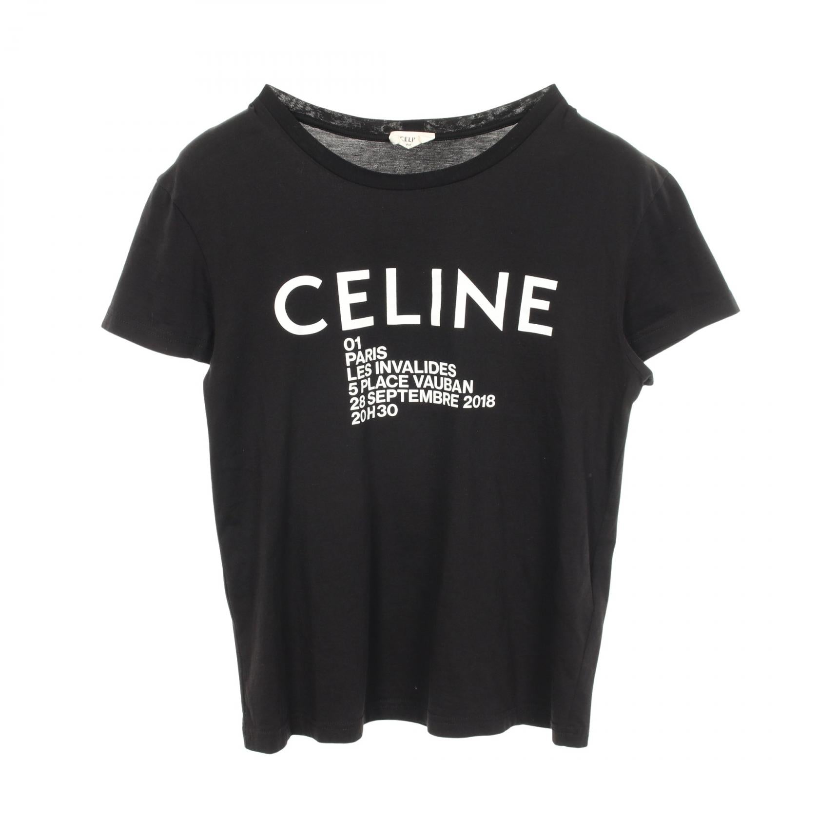 セリーヌ コットン半袖Tシャツ