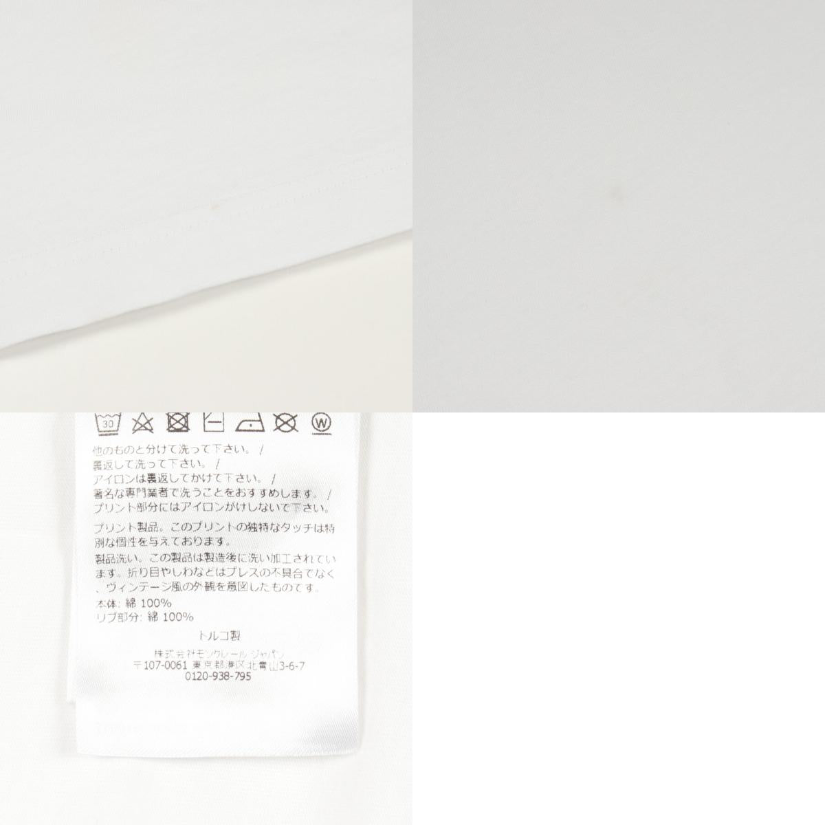 モンクレール ロゴ コットン半袖Tシャツ