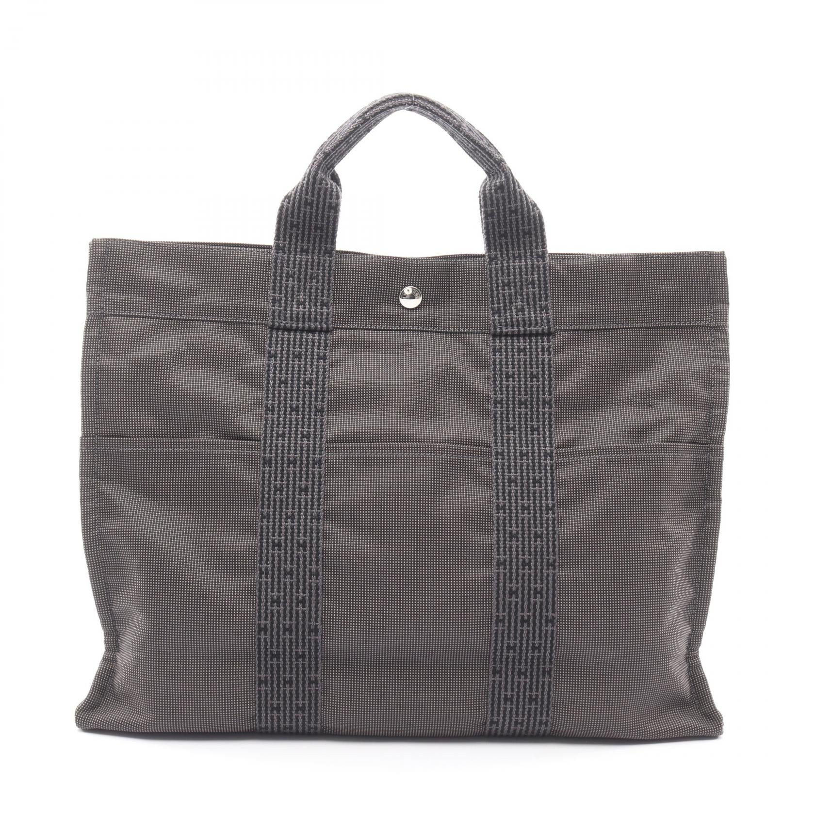 エルメス エールラインMM ナイロンキャンバス トートバッグ