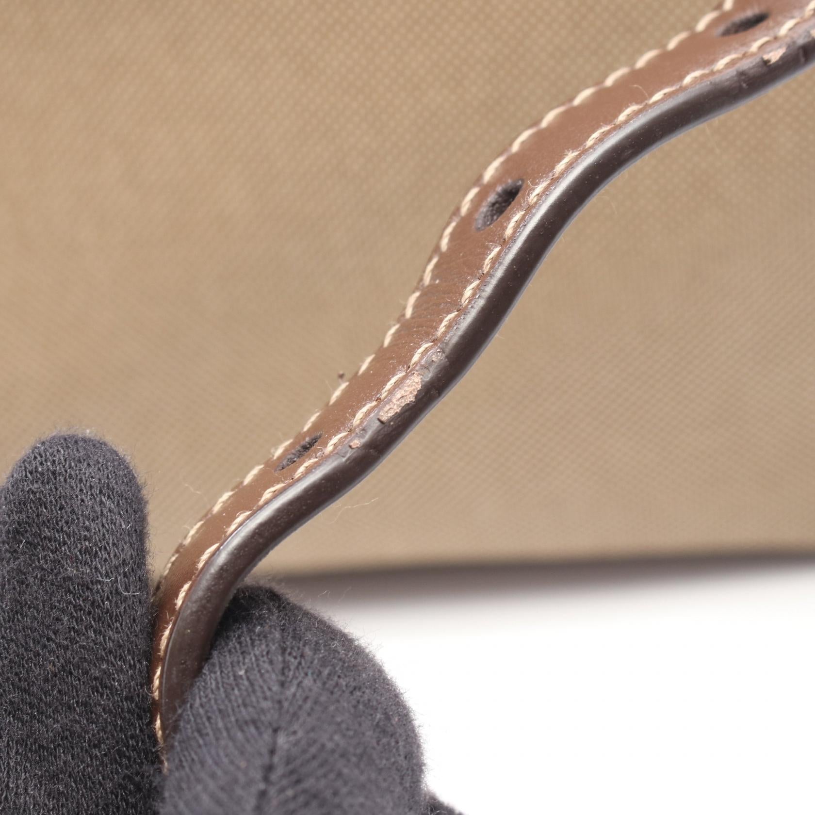 プラダ LOGO JACQUARD キャンバス レザー ショルダーバッグ