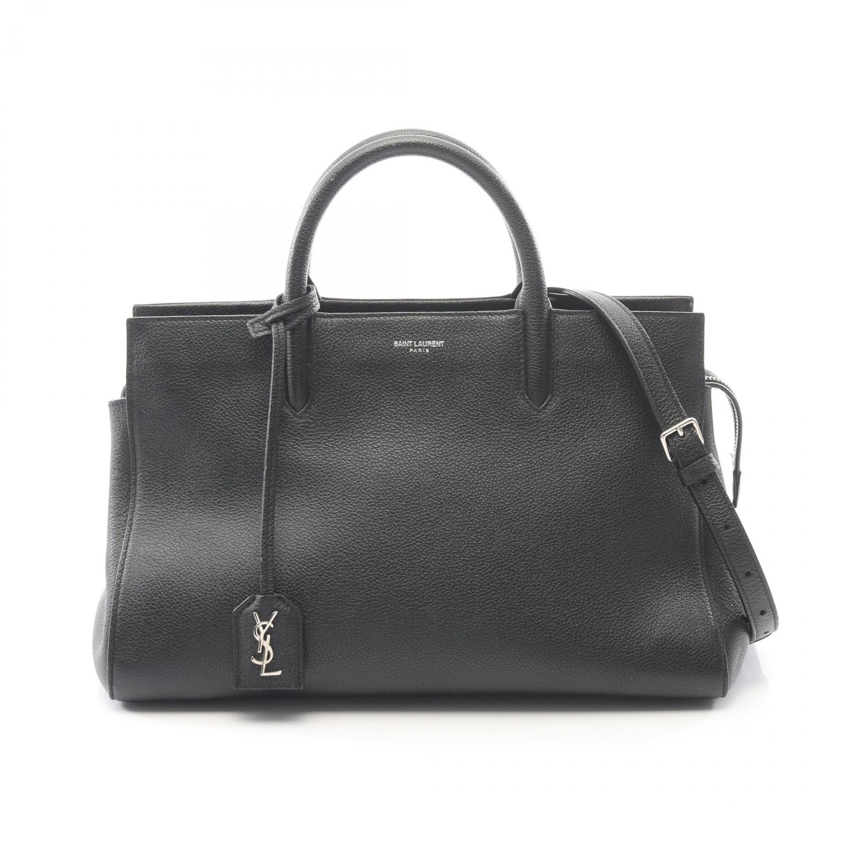 イヴサンローラン カバリヴゴーシュ レザーハンドバッグ