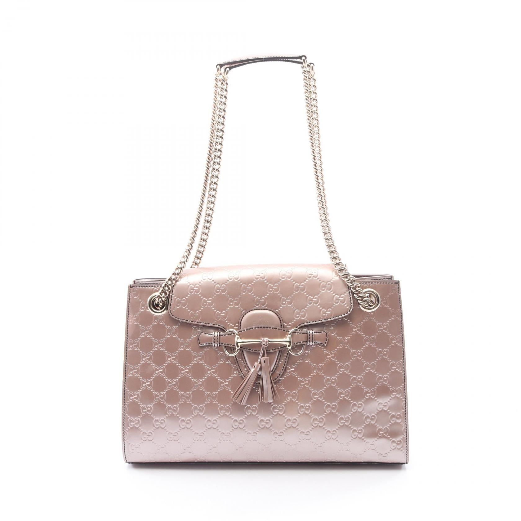 グッチ EMILY レザーショルダーバッグ