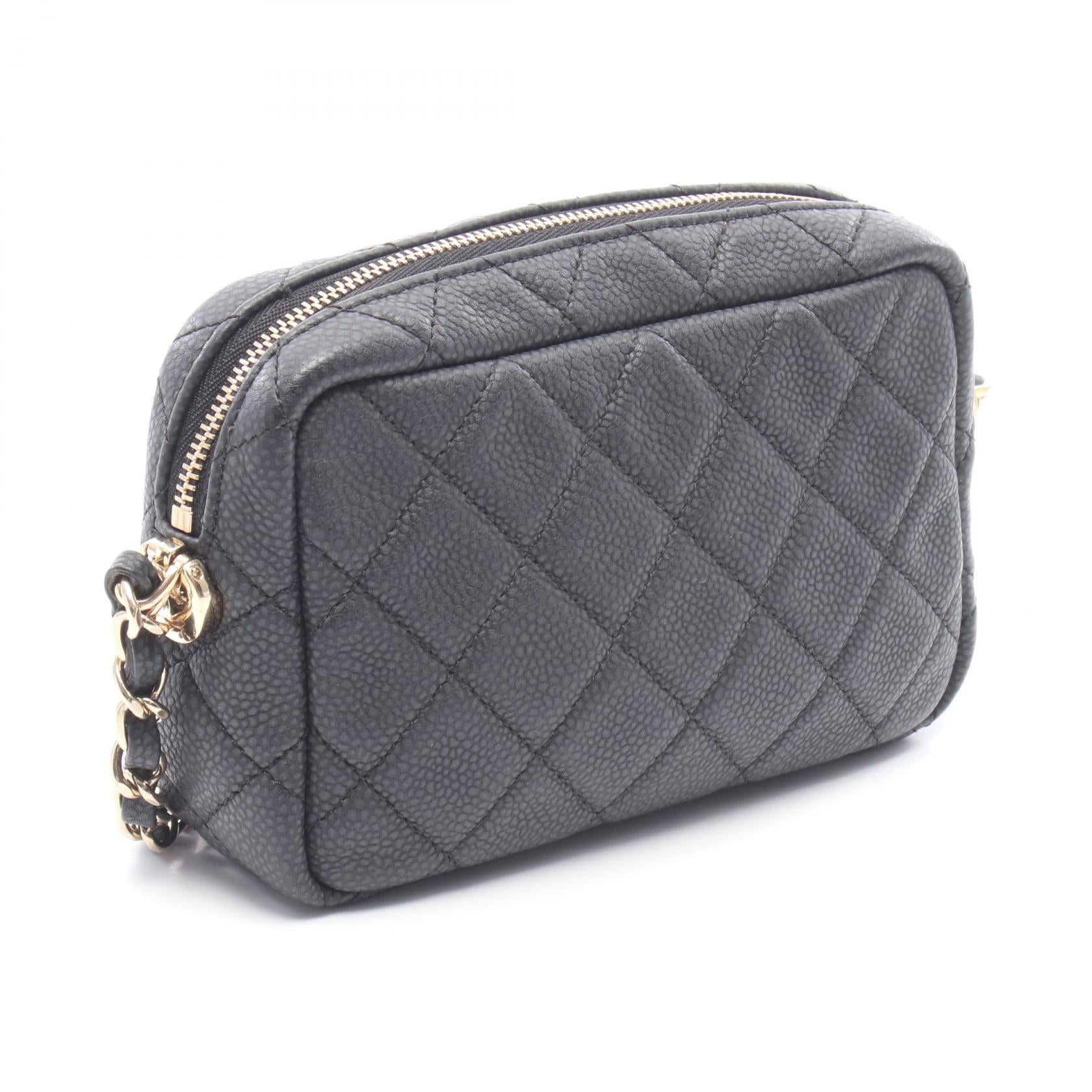 シャネル マトラッセ キャビアスキン ショルダーバッグ