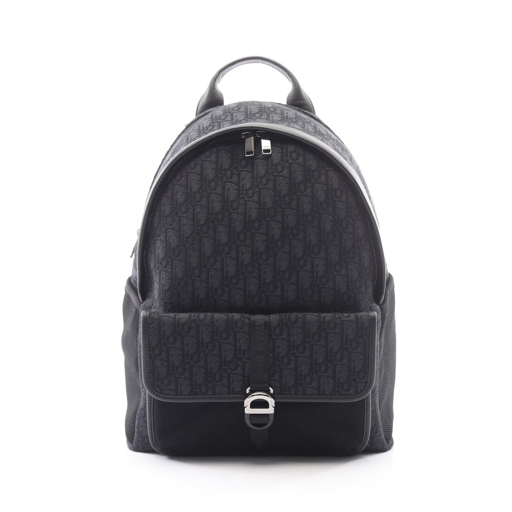 ディオール DIOR 8 オブリーク キャンバス レザー バックパック