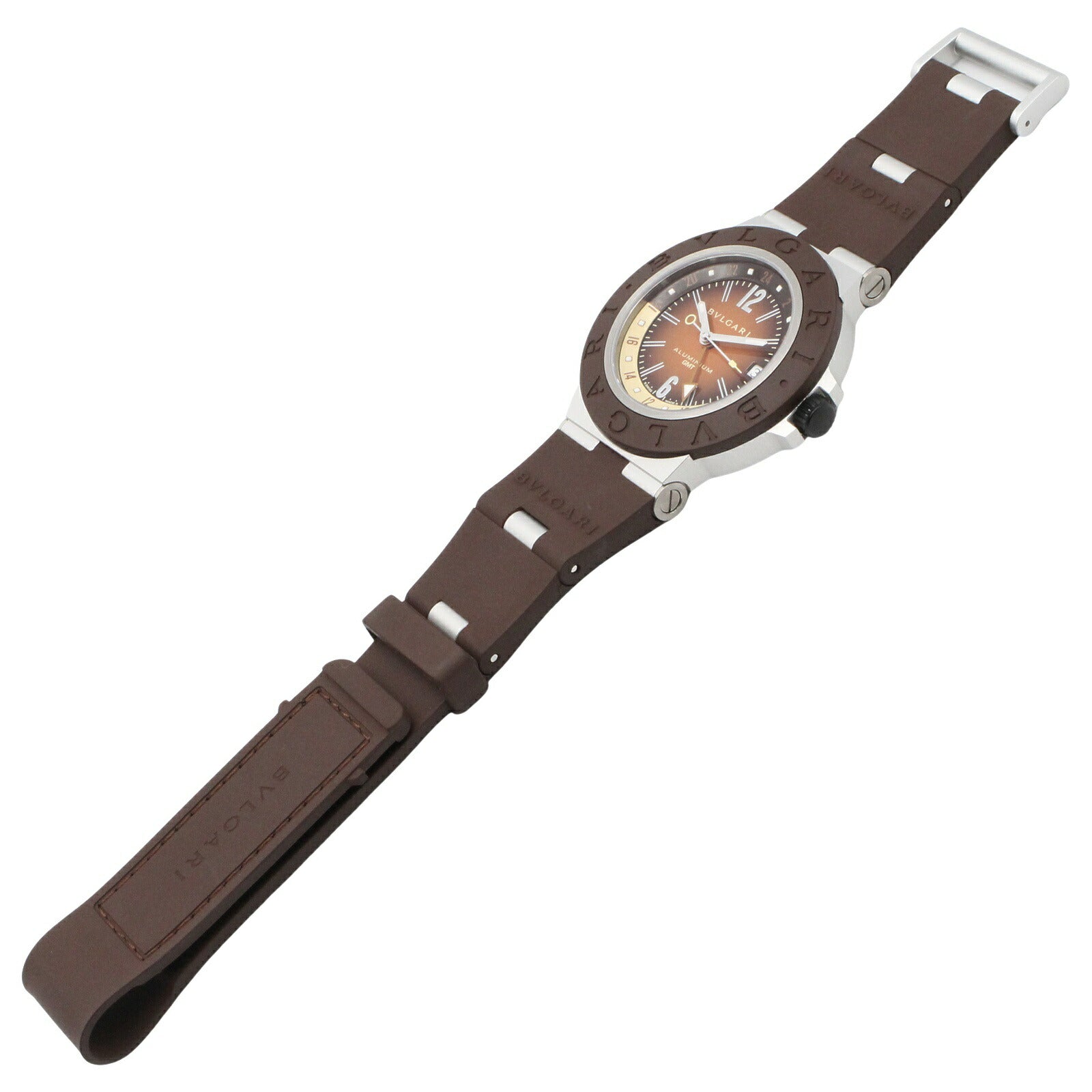 ブルガリ アルミニウム GMT アルミニウム メンズ腕時計