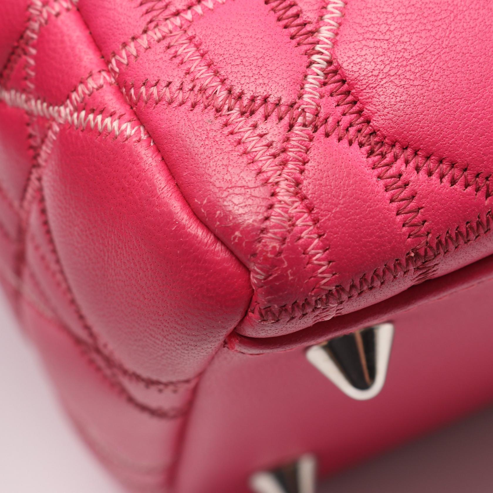 ディオール LADY DIOR レザー2wayハンドバッグ