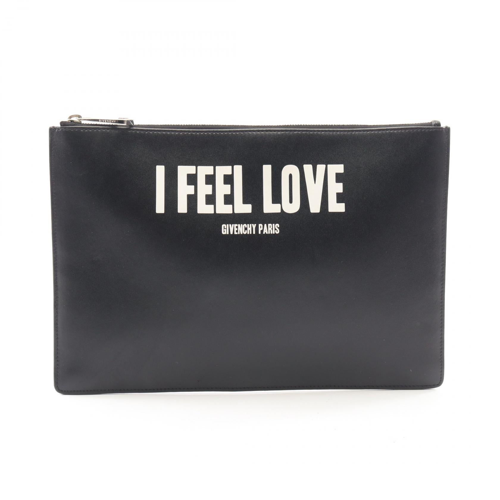 ジバンシィ I FEEL LOVE レザークラッチバッグ