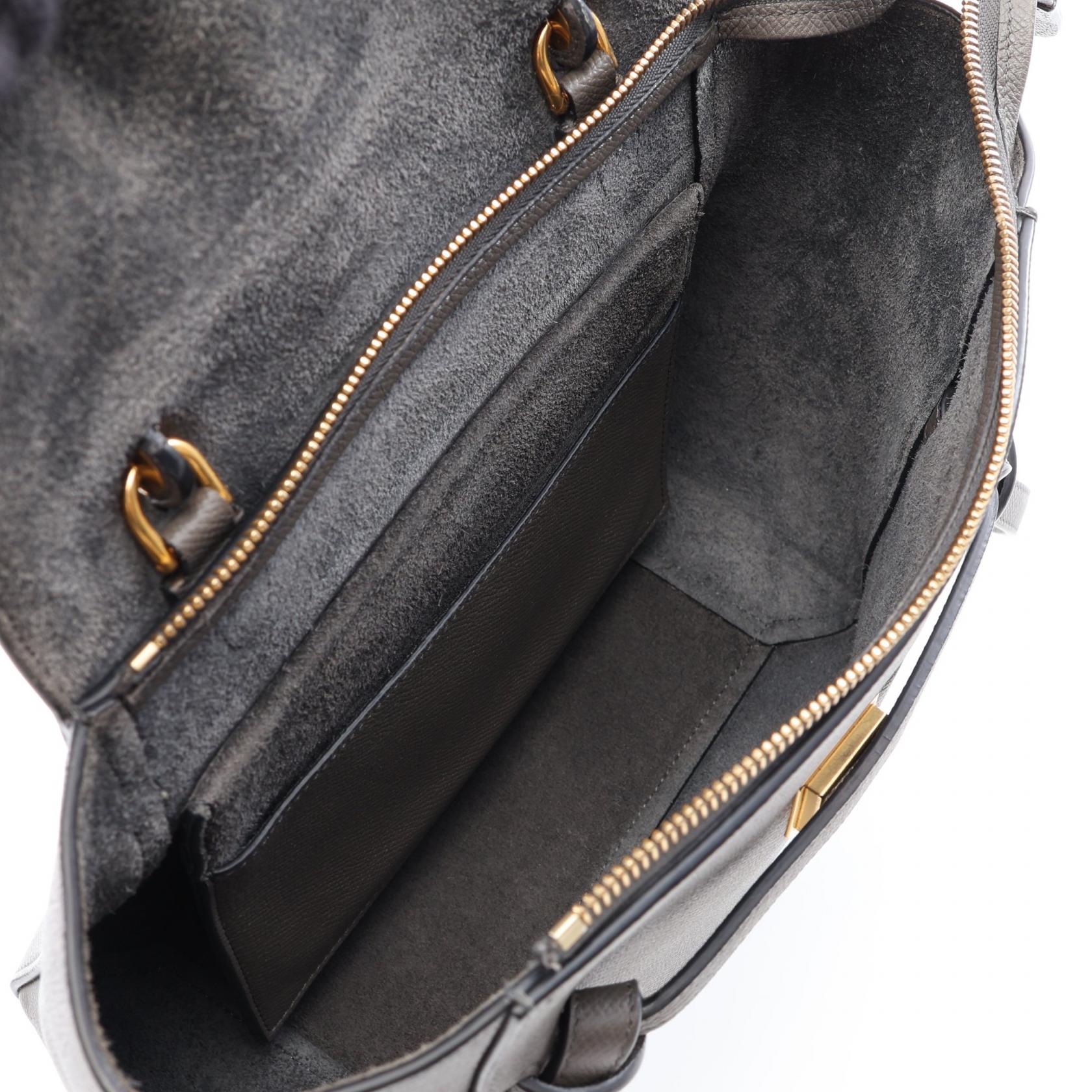セリーヌ BELT BAG MICRO レザーハンドバッグ