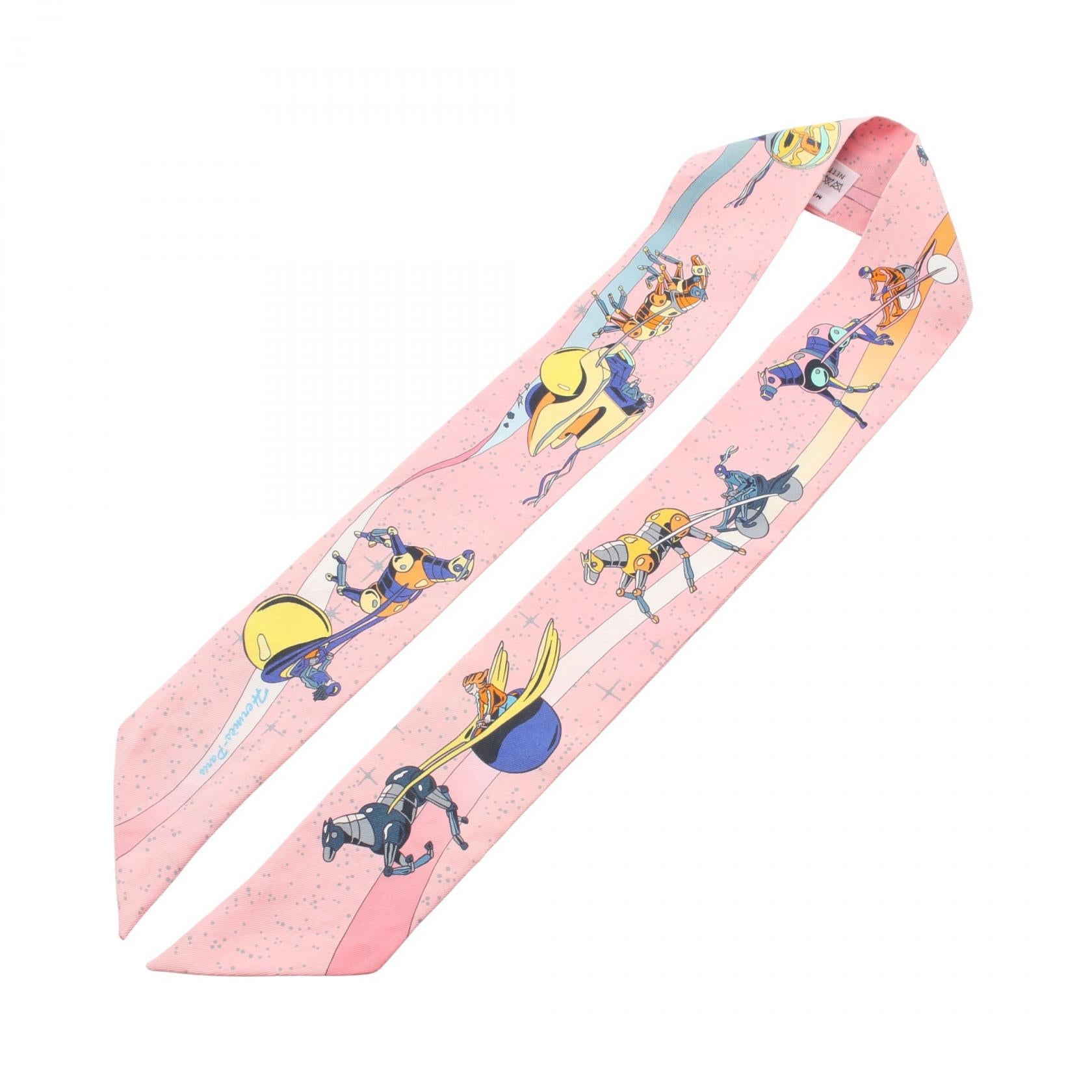 エルメス ツイリー SPACE DERBY シルクスカーフ