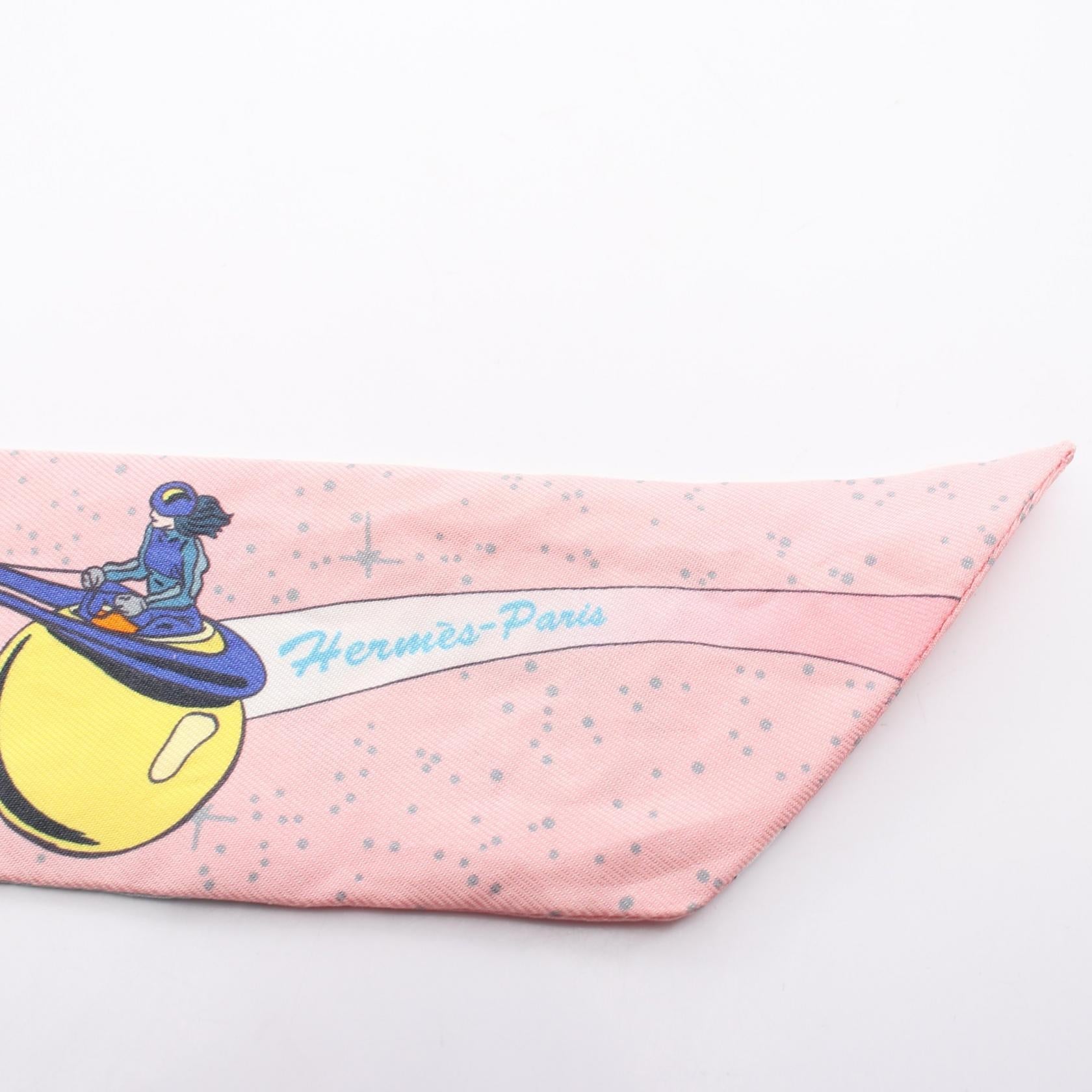 エルメス ツイリー SPACE DERBY シルクスカーフ