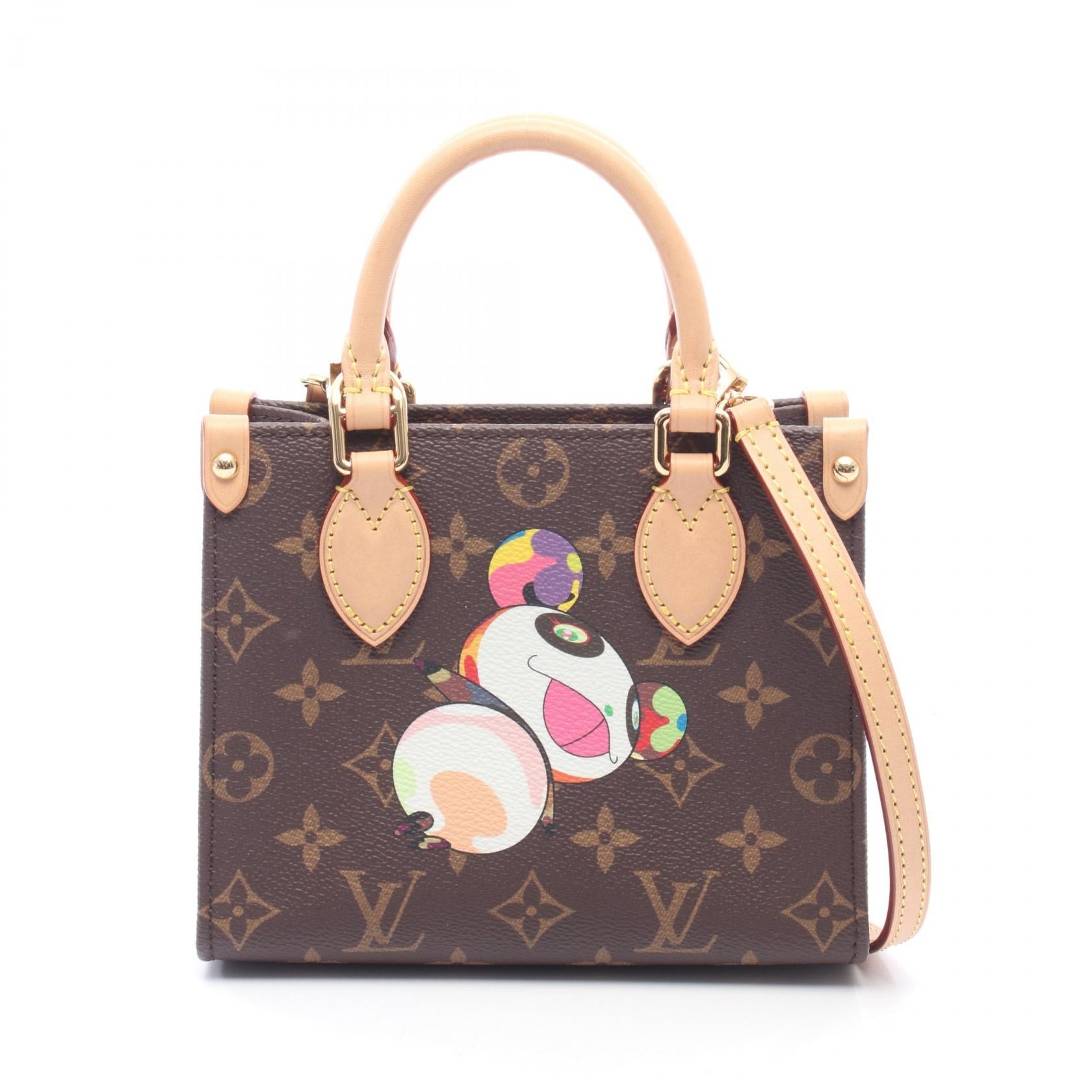 ルイヴィトン LV × TM オンザゴー BB モノグラム ハンドバッグ