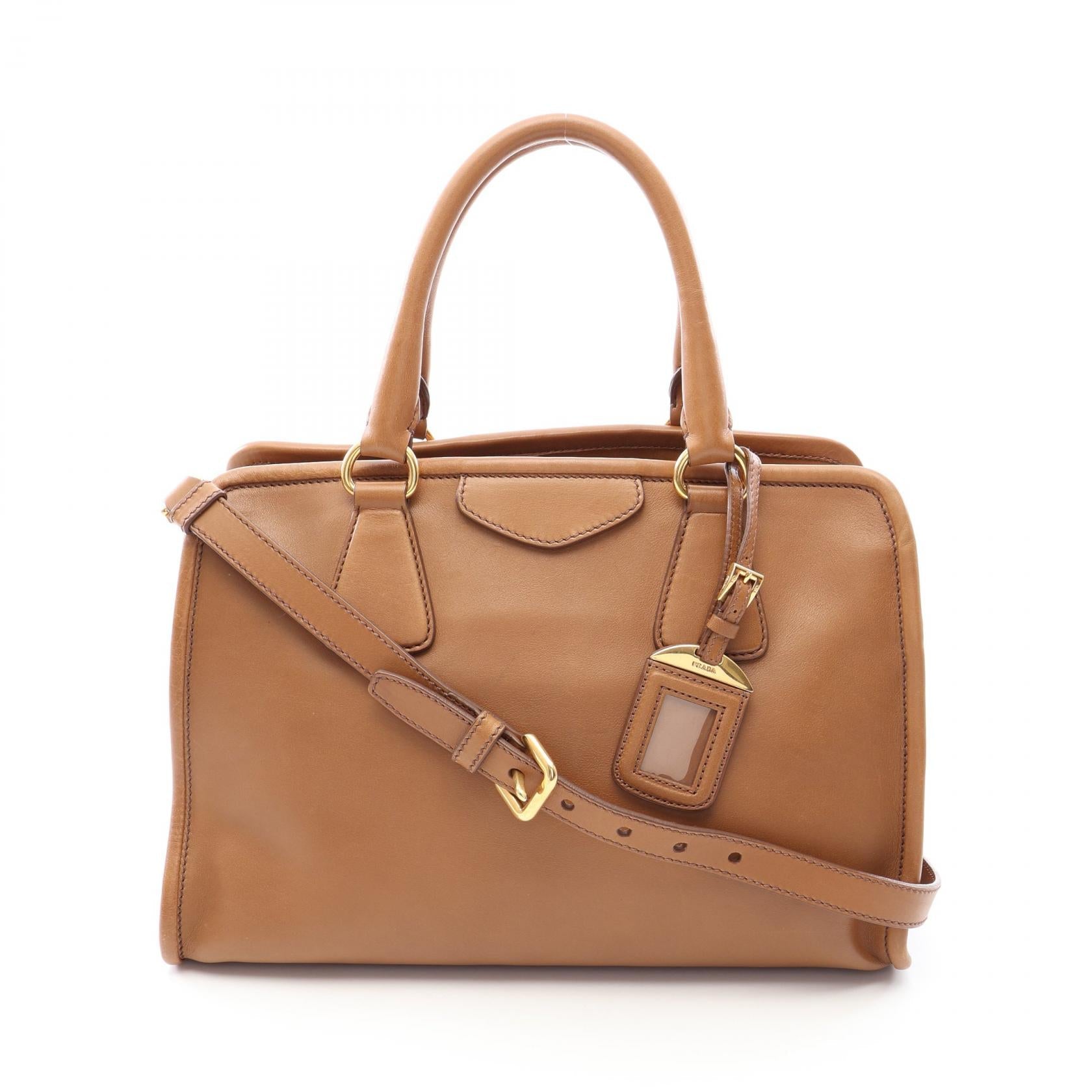 プラダ CITY CALF レザー2wayハンドバッグ