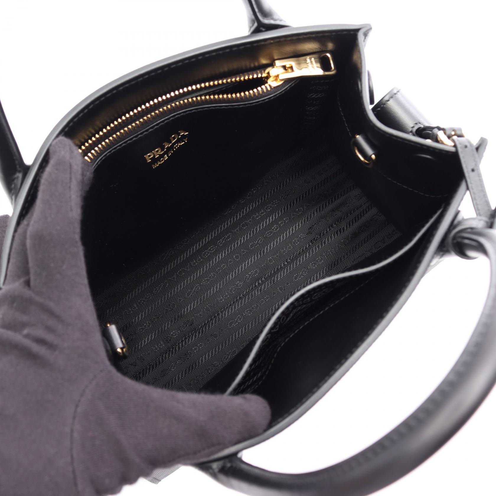 プラダ SAFFIANO CUIR C モノクローム 2wayハンドバッグ