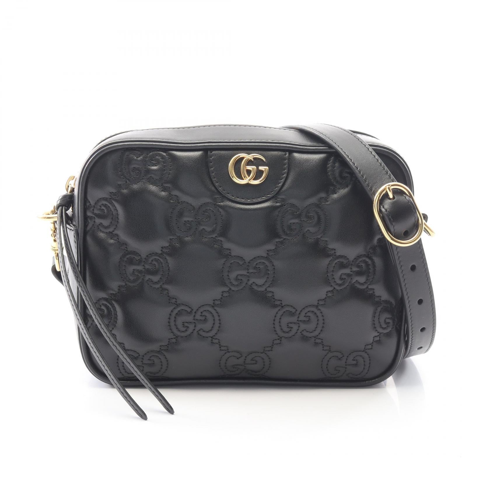 グッチ GGマトラッセ レザーショルダーバッグ