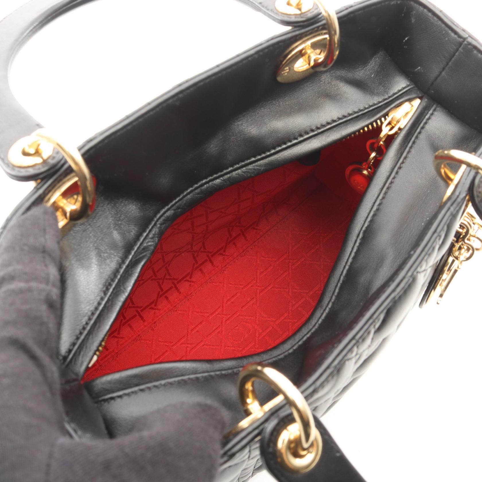 ディオール LADY DIOR レザー2WAYバッグ