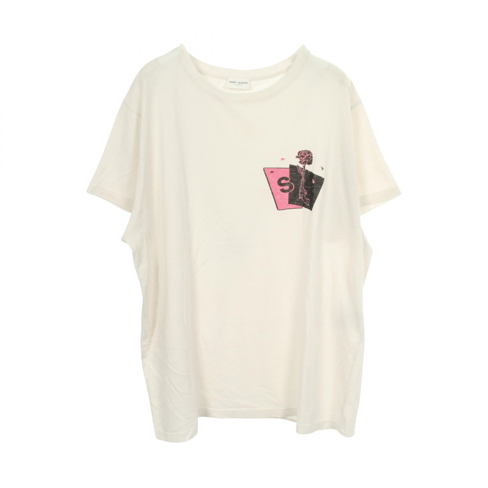 サンローランパリ コットン 半袖Tシャツ