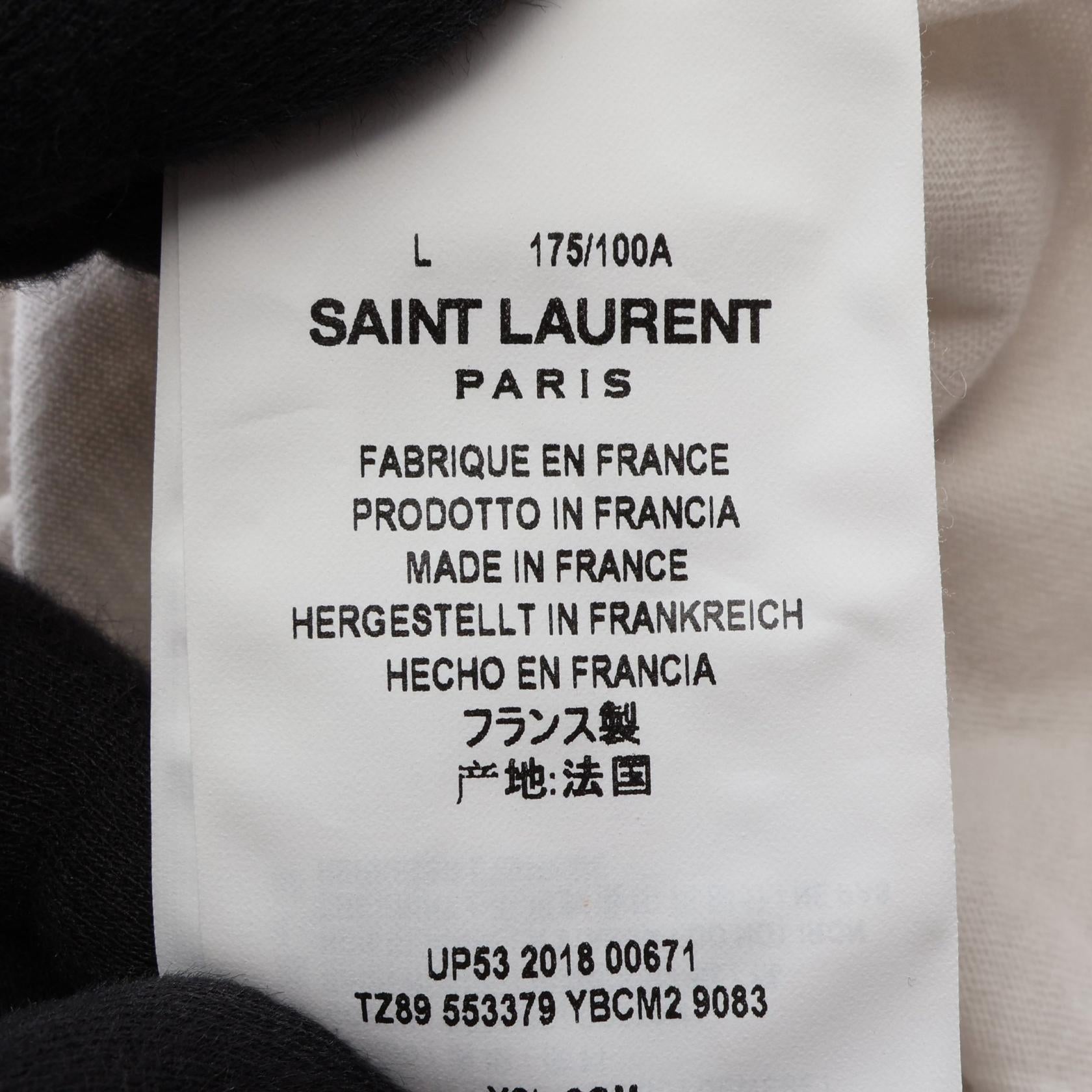 サンローランパリ コットン 半袖Tシャツ