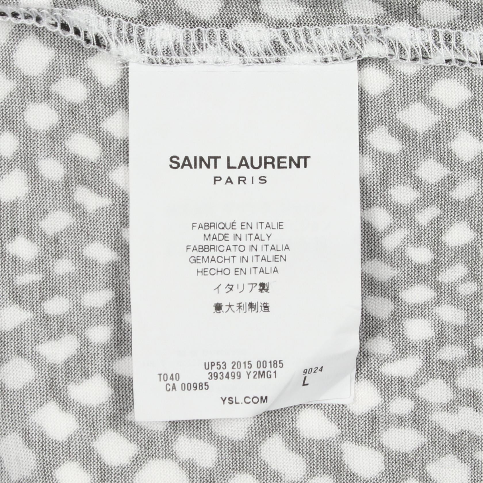 サンローランパリ コットン半袖Tシャツ