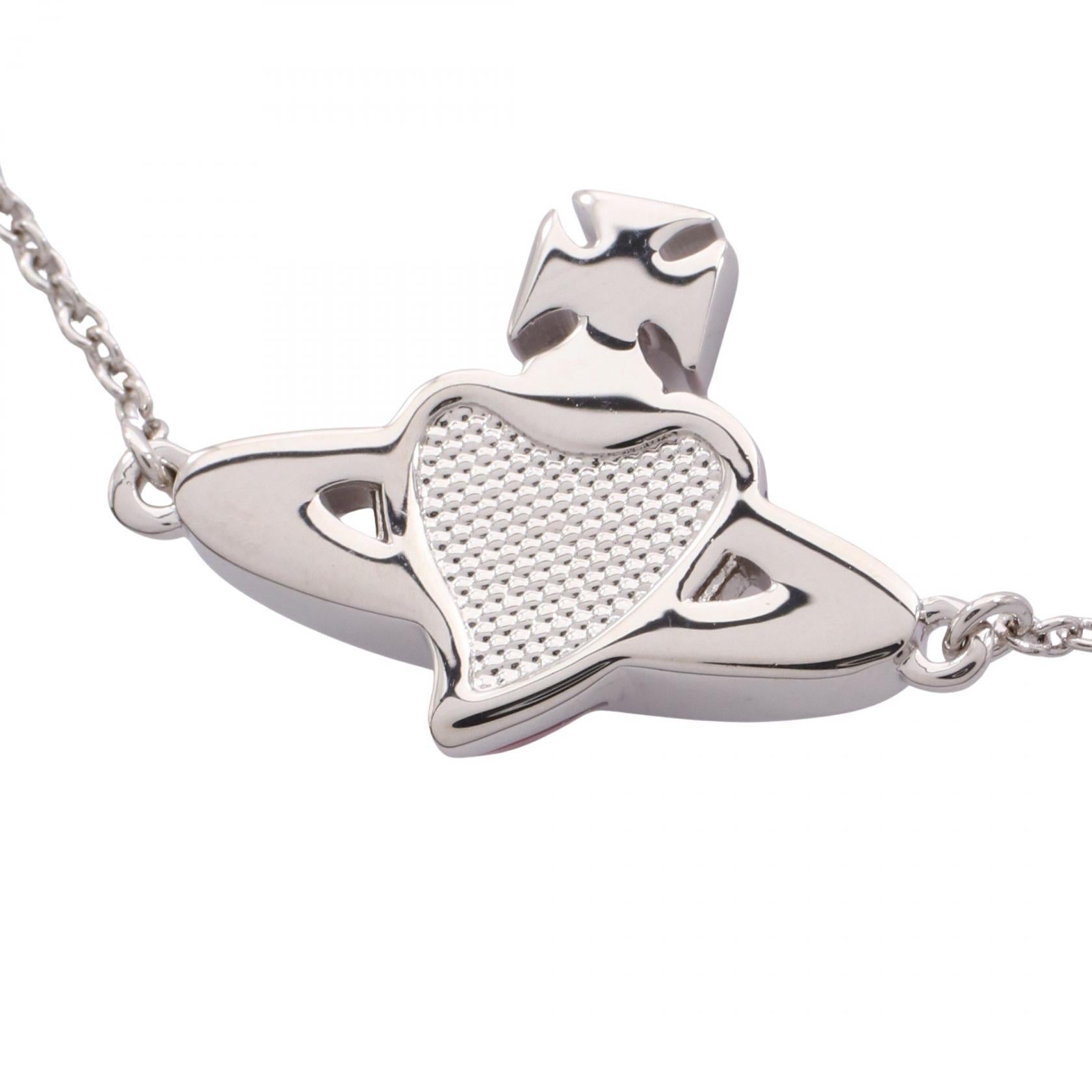 ヴィヴィアンウエストウッド NEW DIAMANTE HEART ステンレススチール ブレスレット