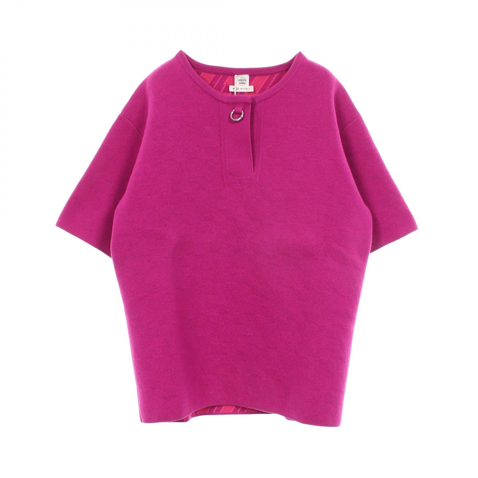 エルメス カシミヤコットン 半袖ニット