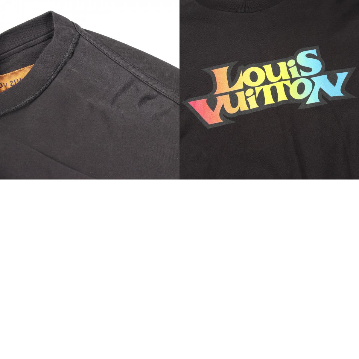 ルイヴィトン LVフェード プリンテッド コットン長袖Tシャツ