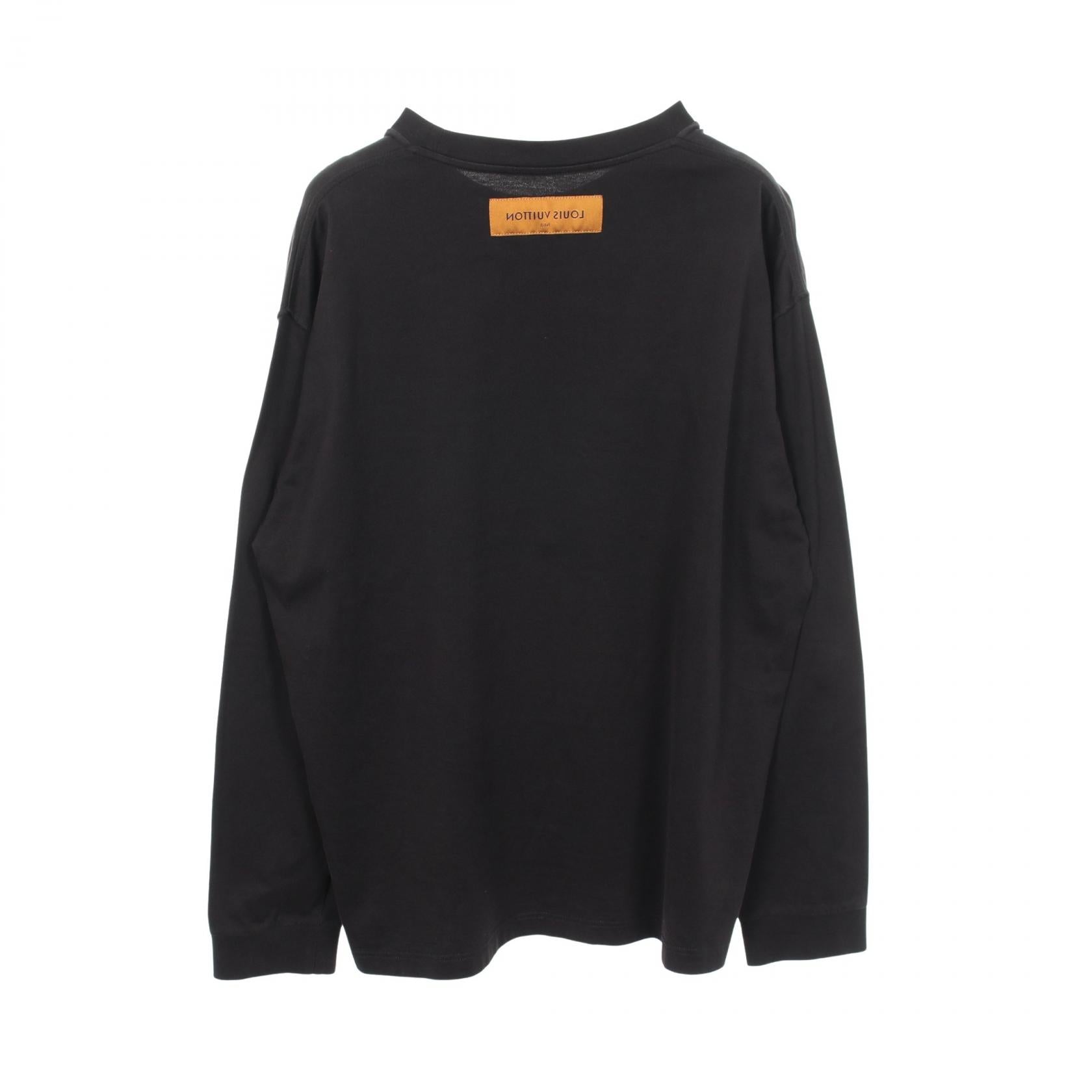 ルイヴィトン LVフェード プリンテッド コットン長袖Tシャツ